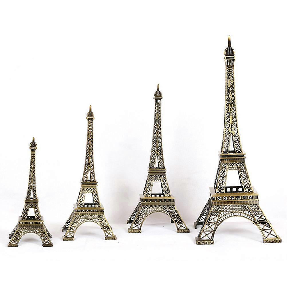 Statuie Statuie Turnul Eiffel Model Aliaj Metalic Decorațiuni pentru casă Design elegant 10x10x25cm 1Buc