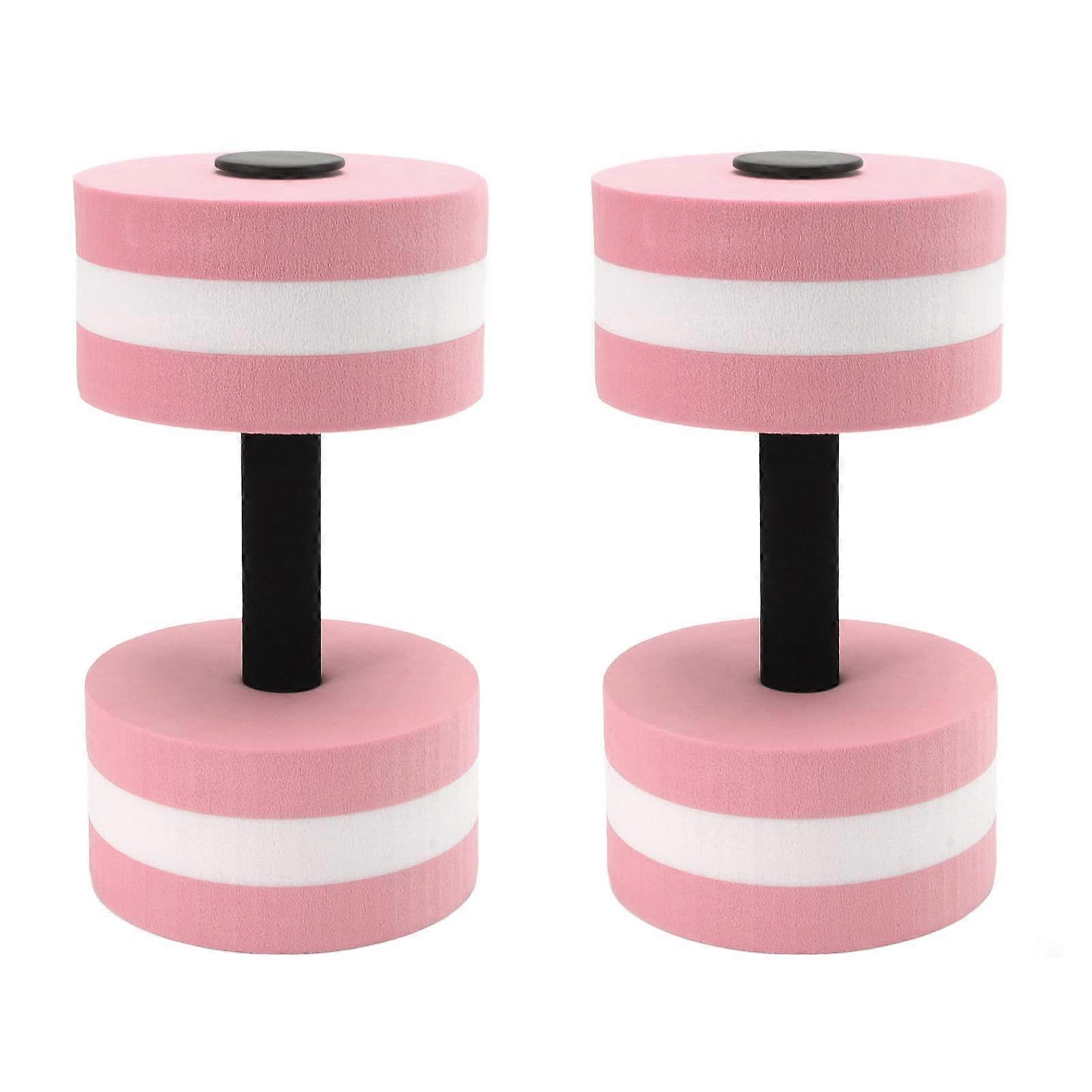 Floating Dumbbell, EVA Material, Water Exercises, Lightweight Yoga Dumbbell Set Pink