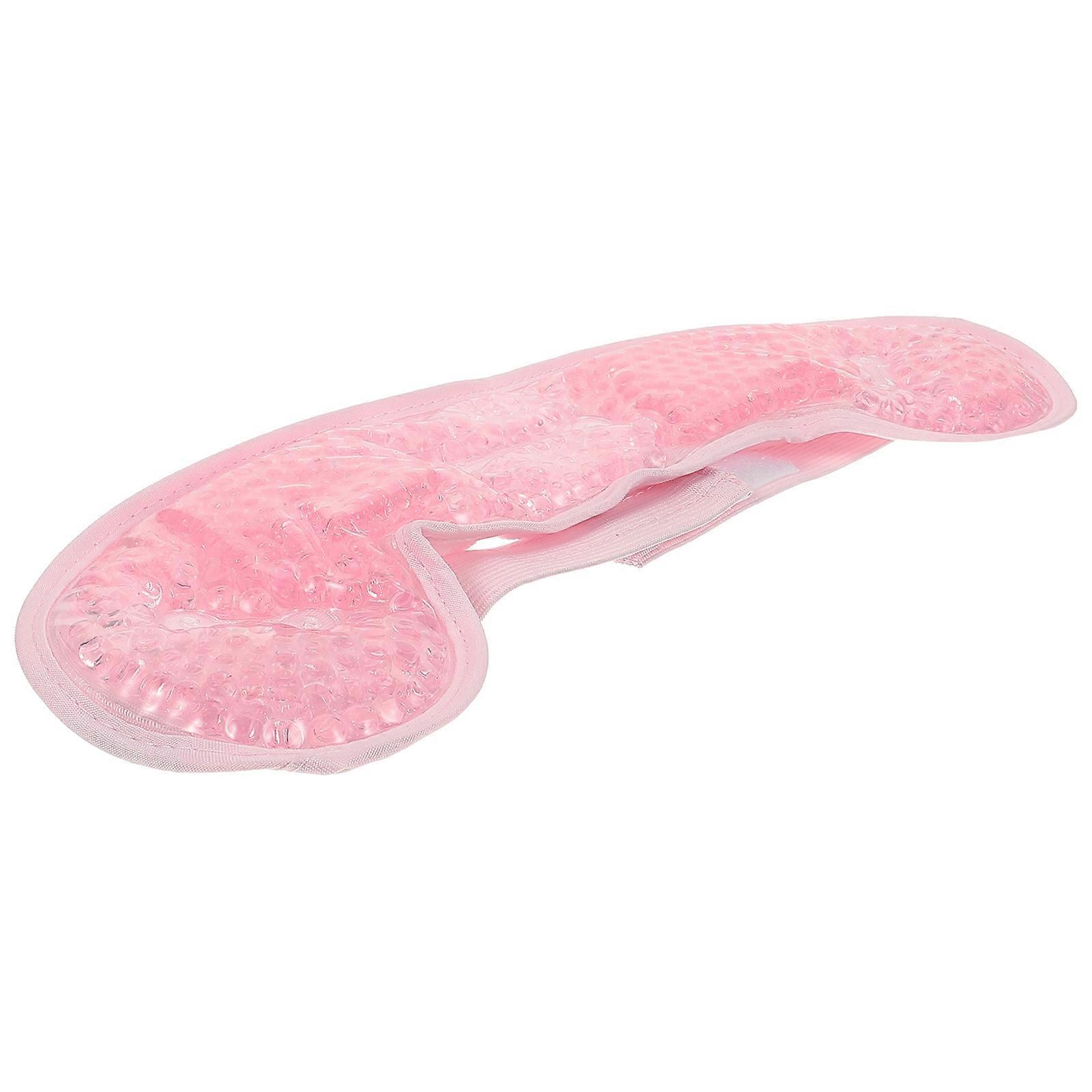 Head Ice Pack Wrap Reusable Cold Pack For Children Medical Care Pink 29.5x10.5cm 1Pack