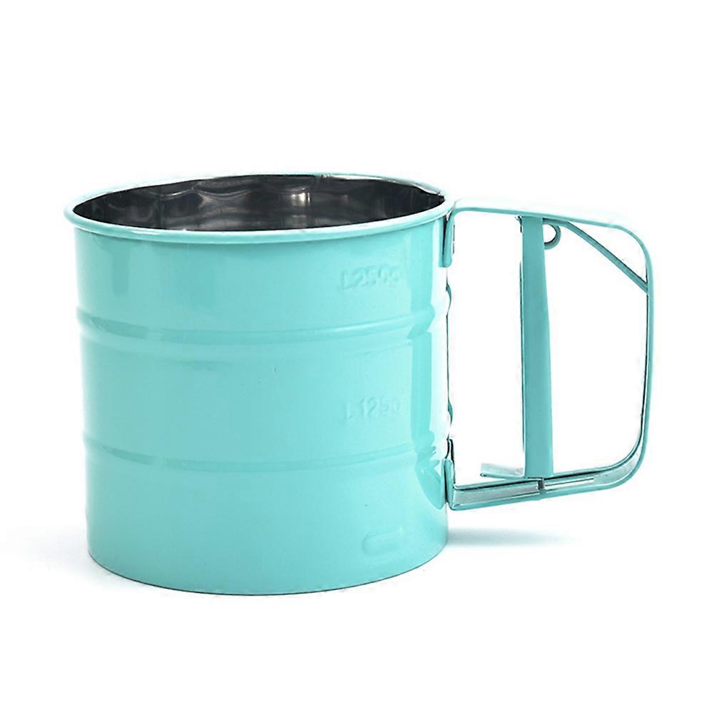 Gourmet's Choice Stainless Steel Sifter, Hand Crank Sifter with Easy Clean Design, for Baking Enthusiasts and Professional Chefs (Deep Cup Design
