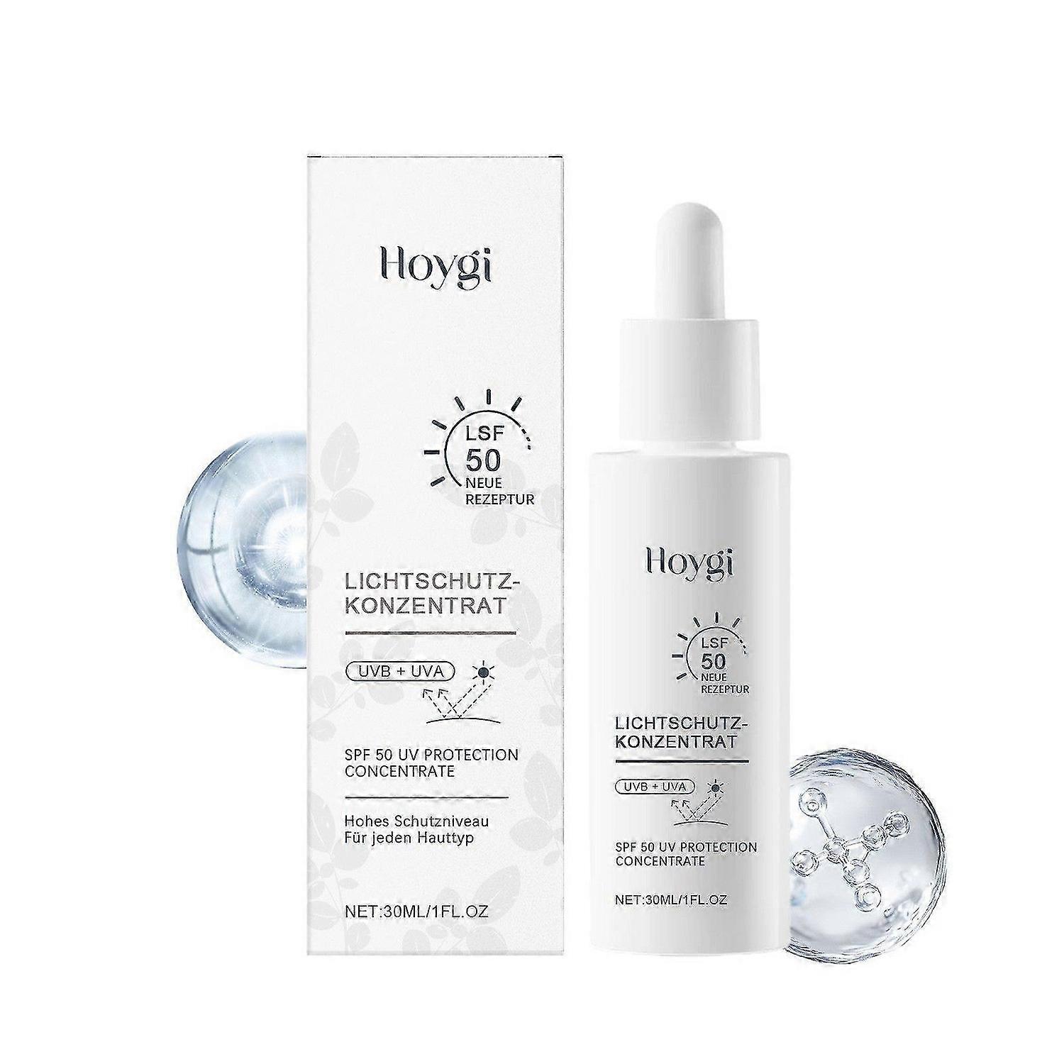 مصل واقي من الشمس ، واقي من الشمس SPF 50 PA +++ ، مصل واقي من الشمس مرطب خفيف الوزن للوجه UVA / UVB ، مصل مركز للحماية من الأشعة فوق البنفسجية