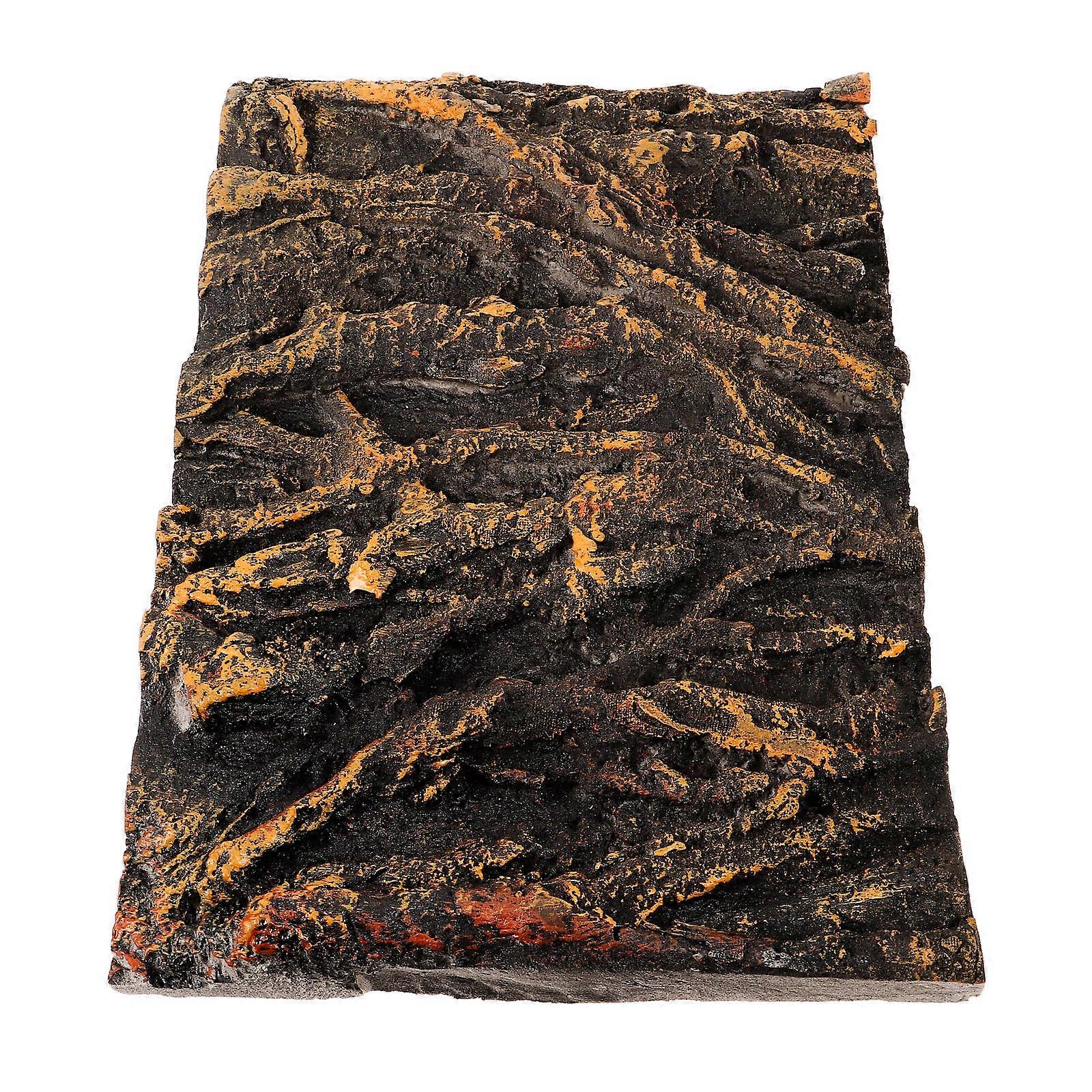 3D Aquarium Background Board with Tree Root Design for Reptile Tanks, PU Material, 45x30cm