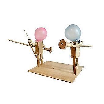 Ballon Bambus Mann Kampf Handgemachte Woodbots Holz Fechten Holz Bots Kampf Spiel - wie gezeigt