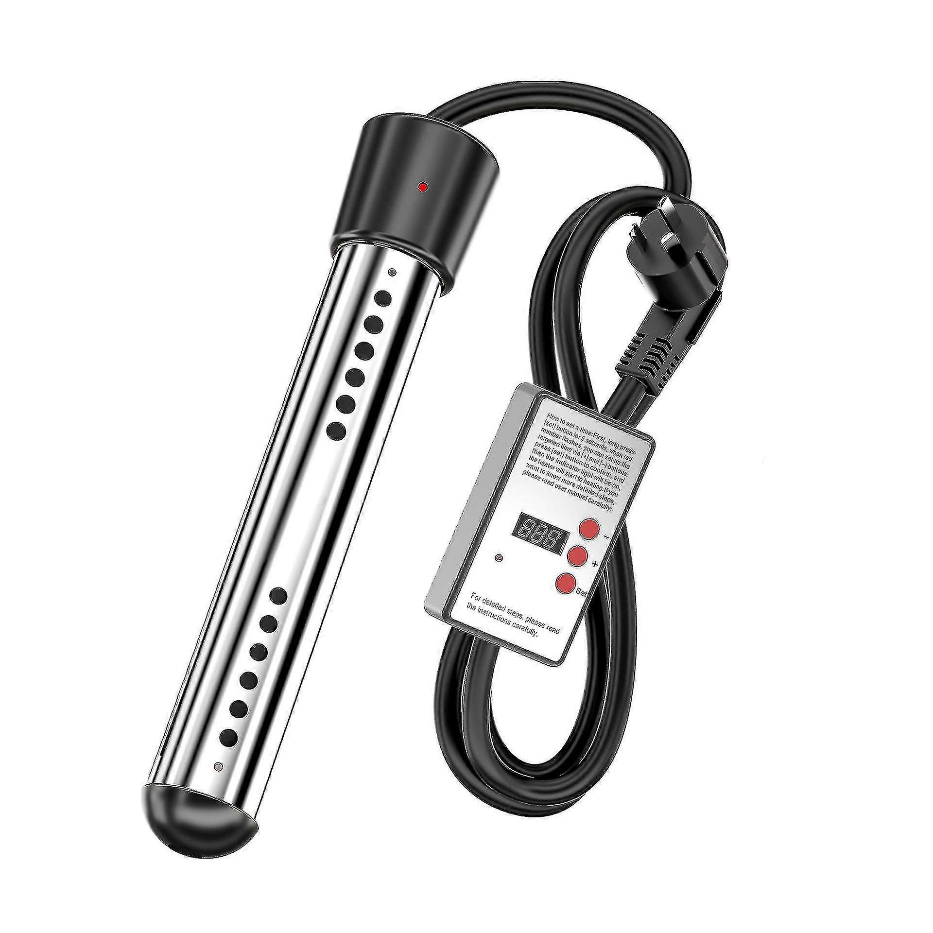 Θερμαντήρας μπανιέρας 3000w Ηλεκτρικός θερμαντήρας εμβάπτισης ταξιδιού θερμαντήρα εμβάπτισης, θερμαντήρας εμβάπτισης από ανοξείδωτο χάλυβα, ηλεκτρικός θερμοσίφωνας Swimming-uk / au / eu βύσμα