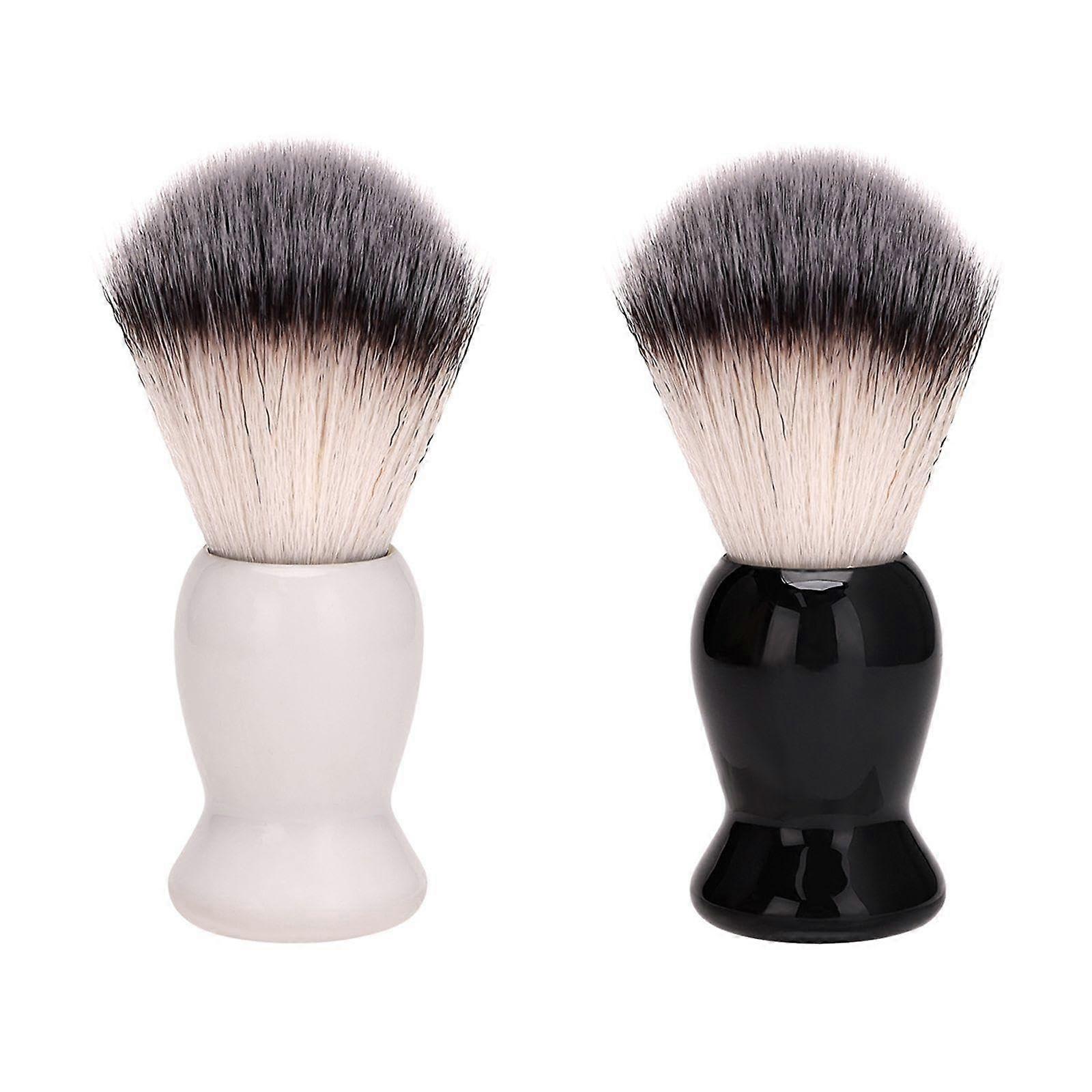Shaving Brush Set of 2 for Beard Grooming and Haircut Styling with Soft Bristles