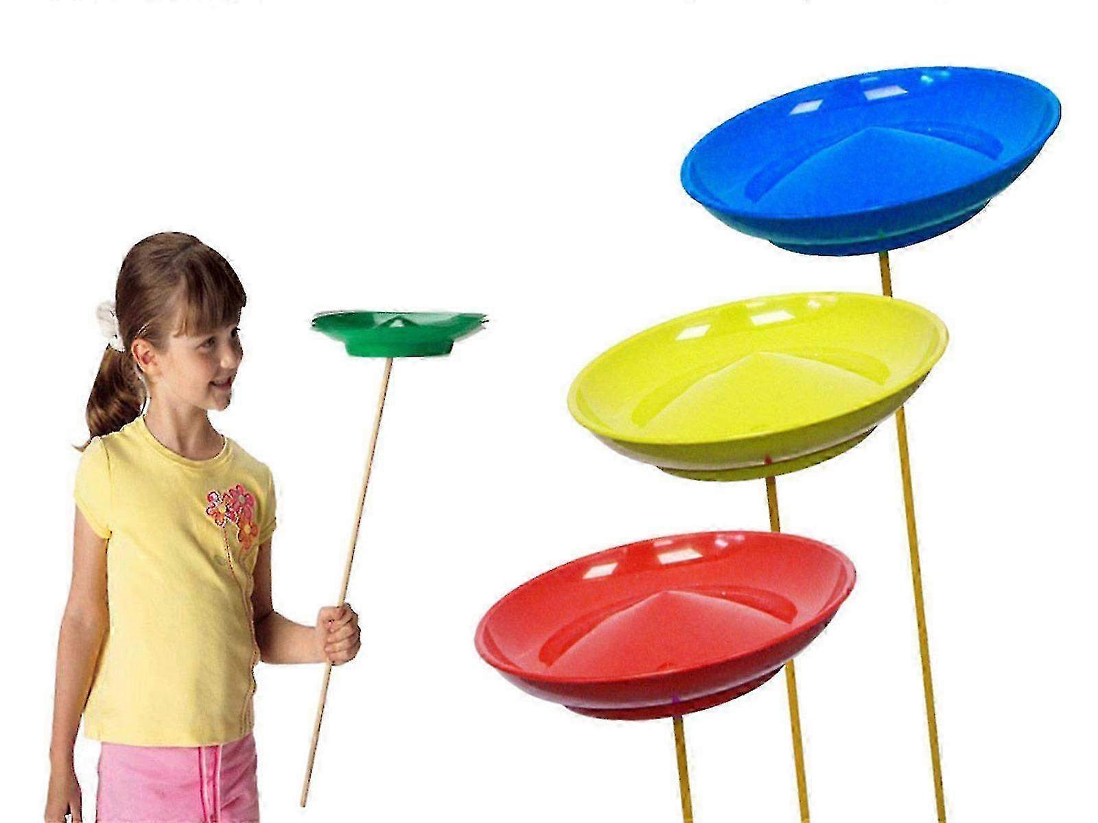 6-Piece Spinning Plates Set for Outdoor Juggling and Circus Performance Toys