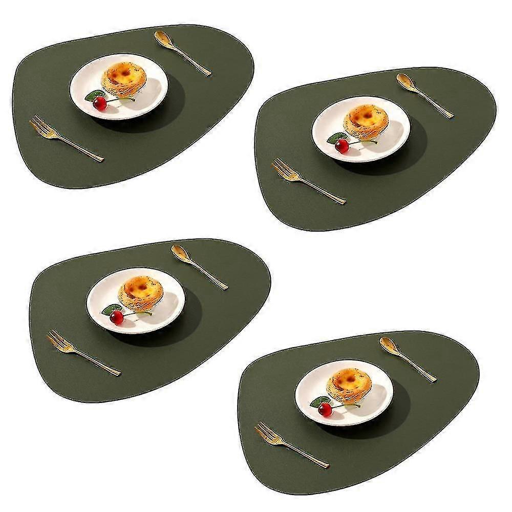 Dining Lederen Placemats Set Van 4, afwasbare wasbare Place Matts.