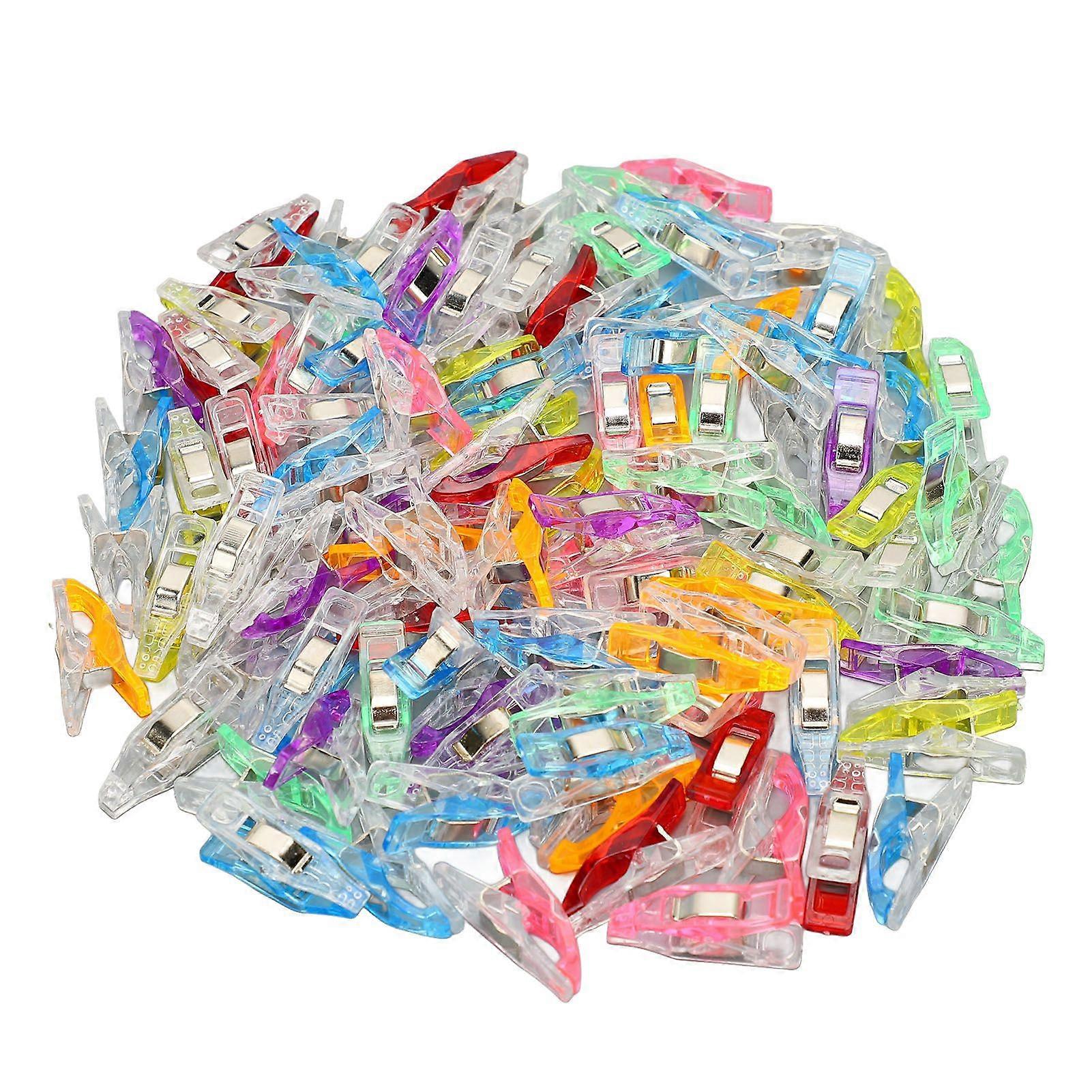 2025 Latest Model  100 Pieces Multifunction Clips Colorful Transparent Plastic