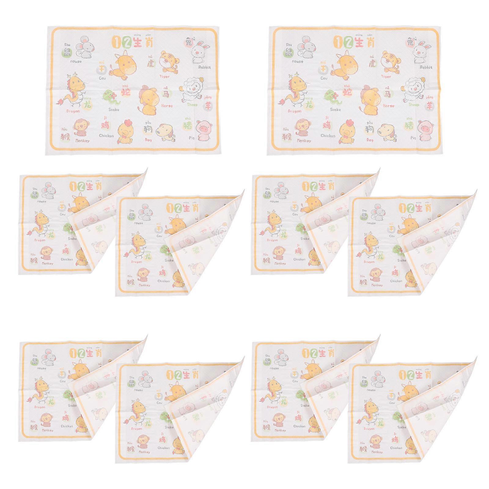 Toddler Disposable Baby Table Mats for Infant Table Rectangular Multi 10Pcs
