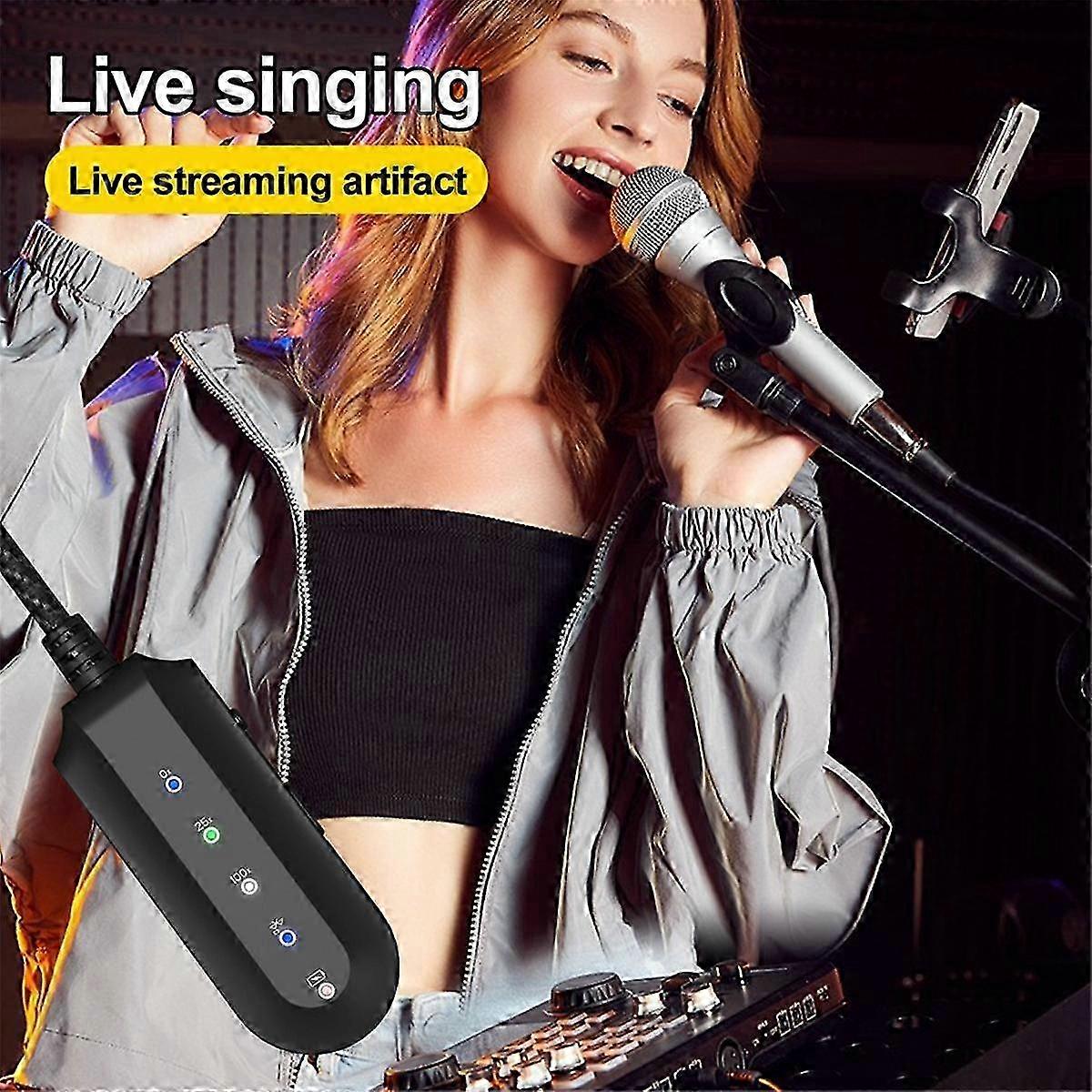 Wireless Audio Adapter with Vocal Eliminator Bluetooth Receiver Aux Adapter for Karaoke Singing Practice Live Singing SZRH A-F