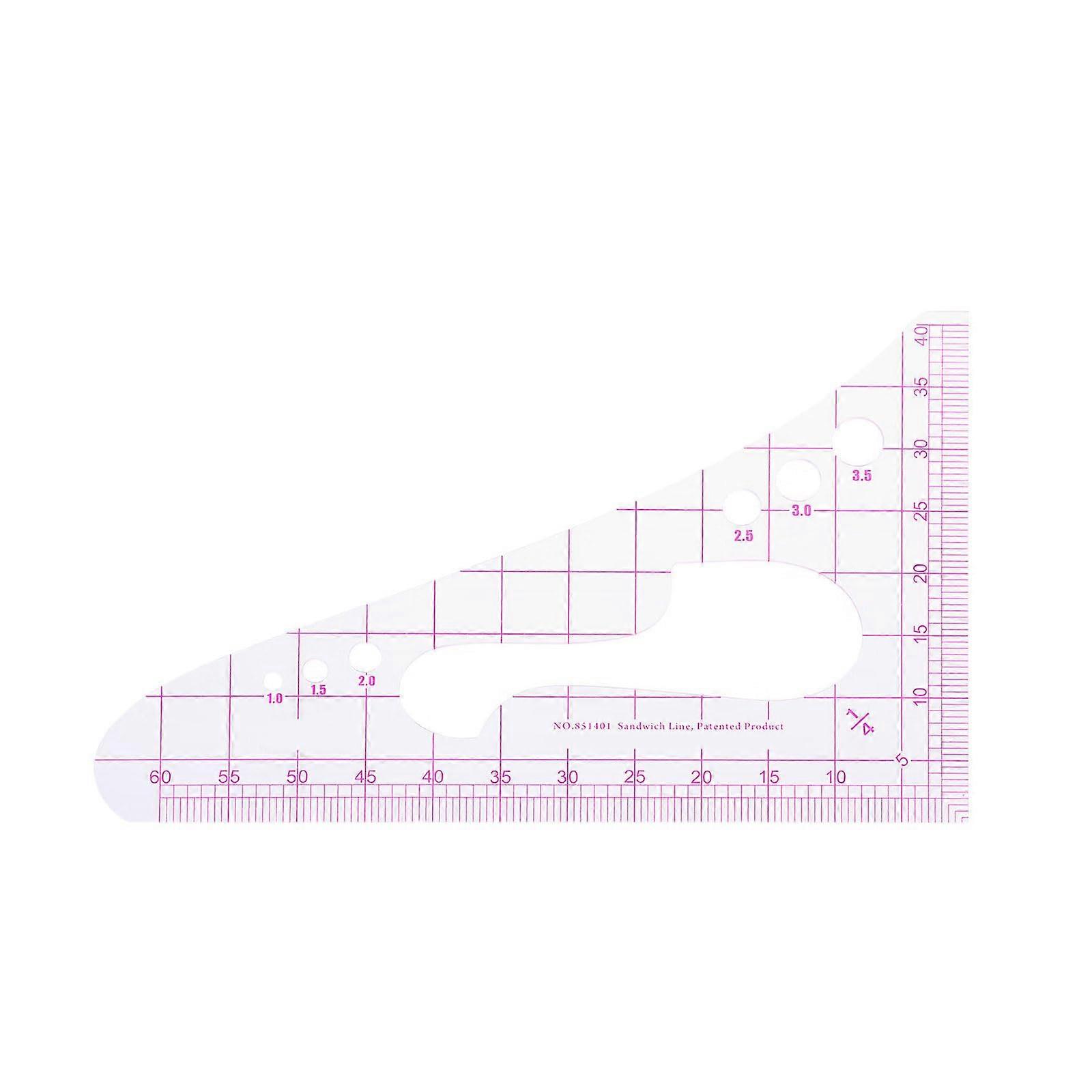 Quilt Ruler Patchwork Quilting Tool With Clear Scale Lightweight And Easy To Use For Crafting And Sewing Model 851401