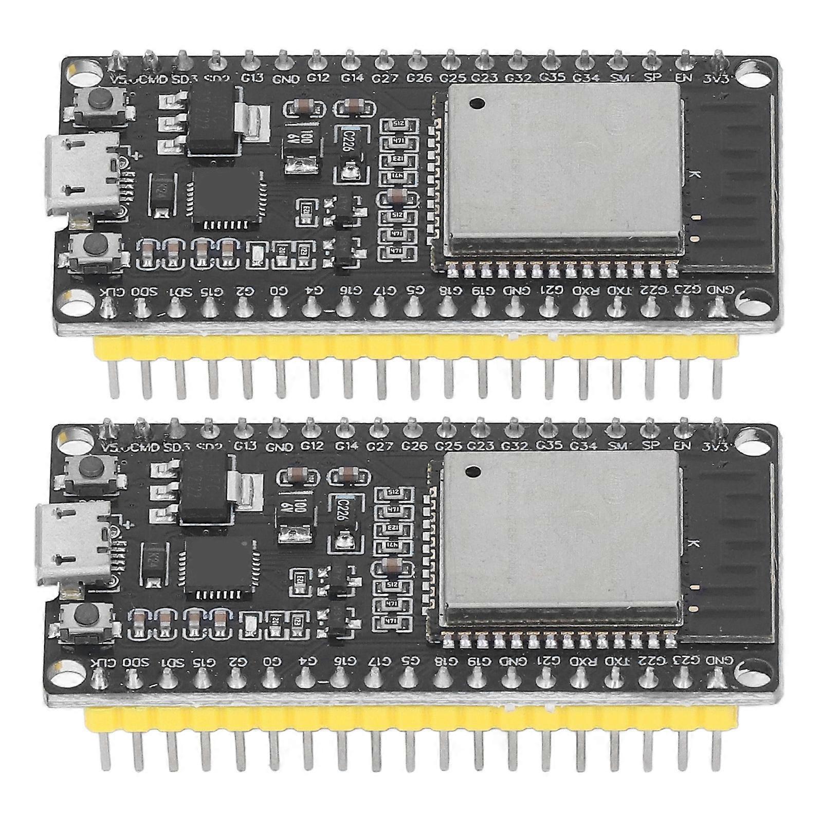 2 Pcs ESP32 Development Board 2 in 1 Dual Core 2.4GHz 38PIN Development Board Module