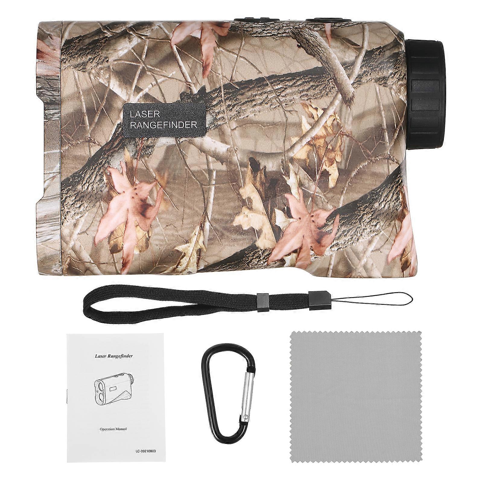 Outdoor Compact 6X Laser 600m Golf Rangefinder Hunting Telescope Distance Meter Digital Monocular Range Finder Measuring Tool Continuous Scan