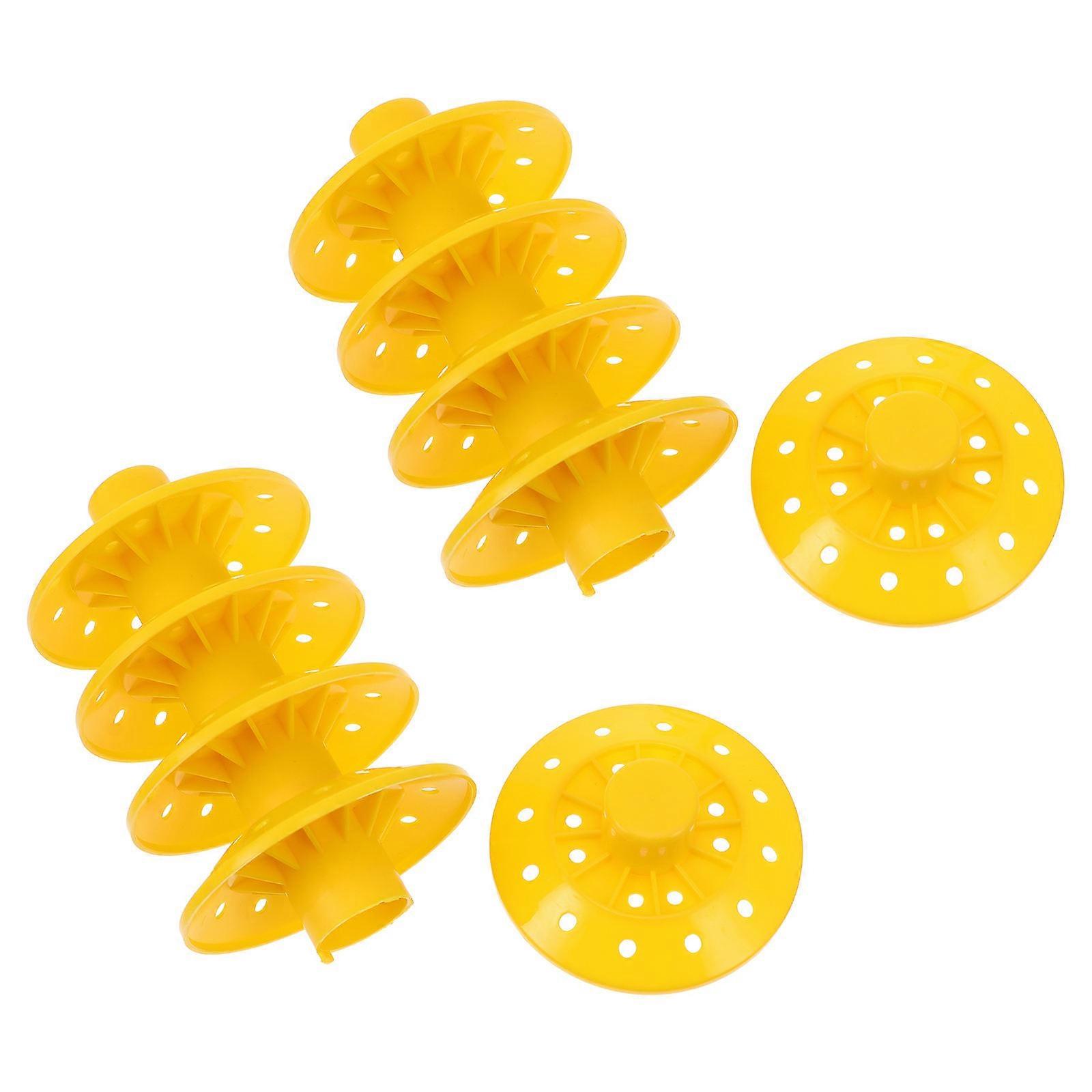 Yellow Lollipop Holder Stand for Home Made of PP Material Multilayer Design 2 Pieces
