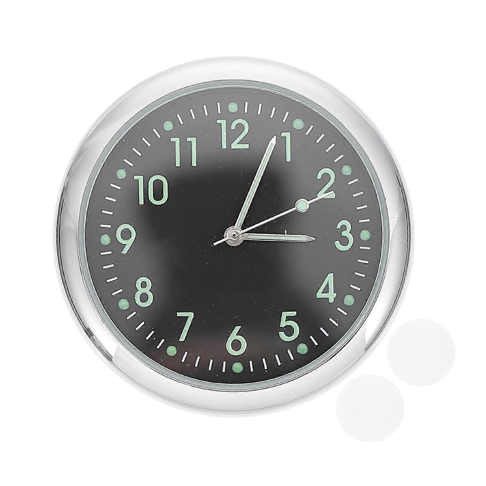 Car Dash Clock Metal Car Clock Digital Style Square Shape 4X4CM Time Display 1Set