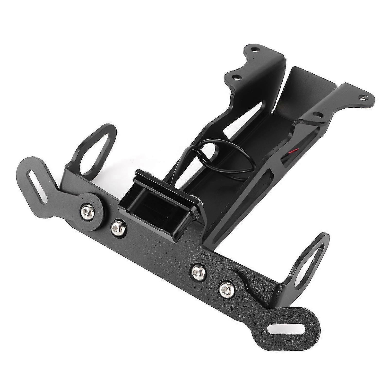 Motorcycle Rear License Plate Mount Holder with White LED Light for Compatible Yamaha Models