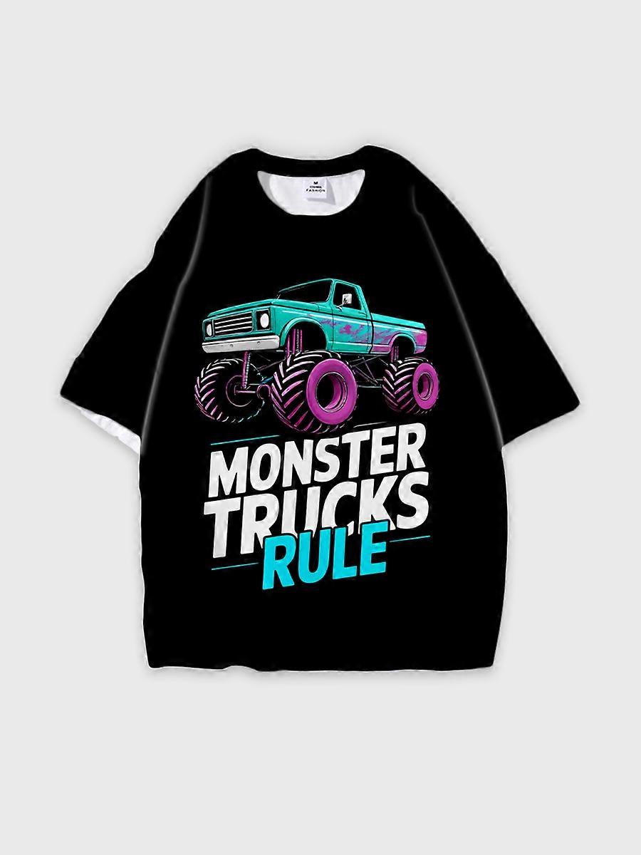 T-shirt round neck Pattern loose short sleeve JW2230