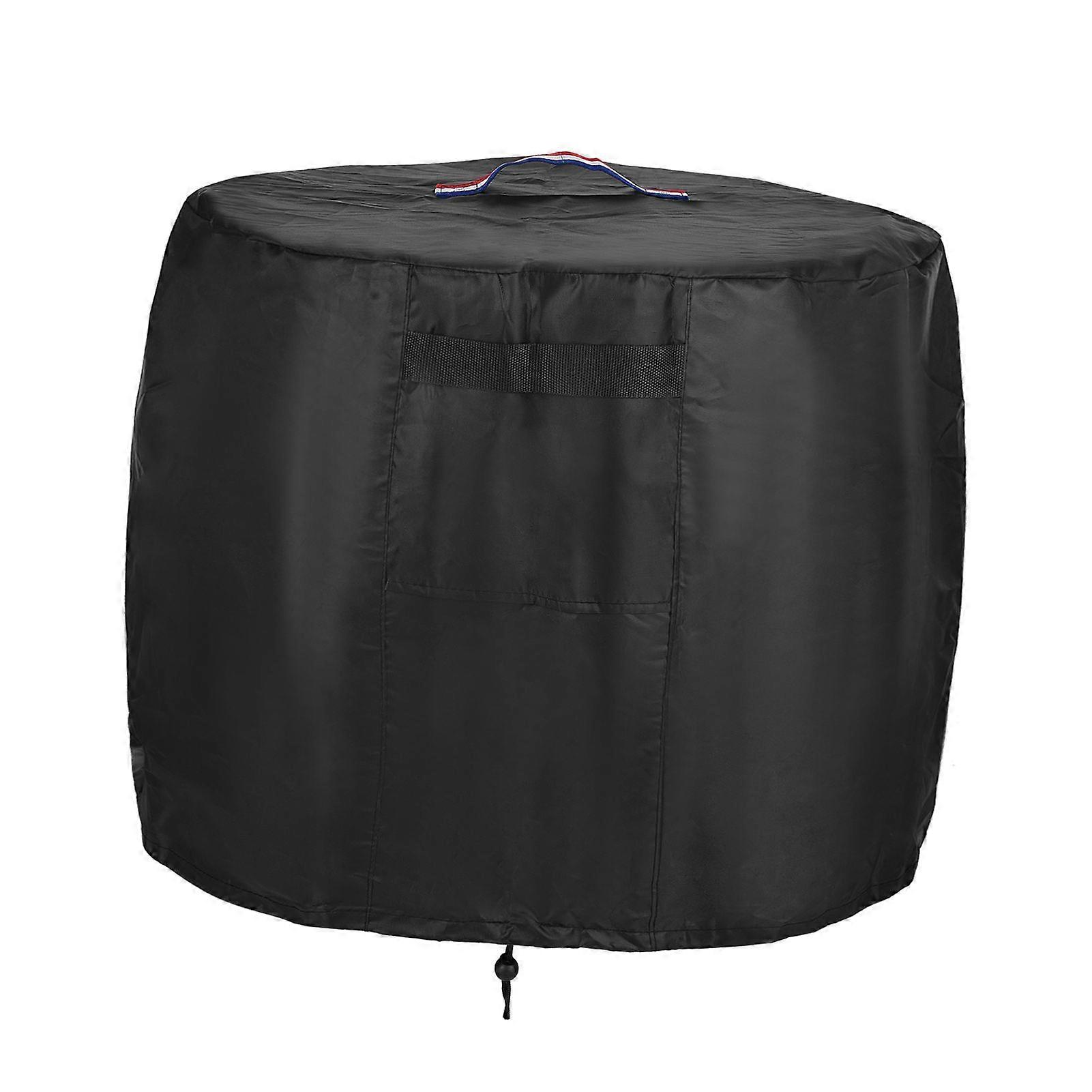 Outdoor Fire Pit Cover Waterproof Propane Gas Fire Pit Protective Cover with Drawstring BottomYMHC