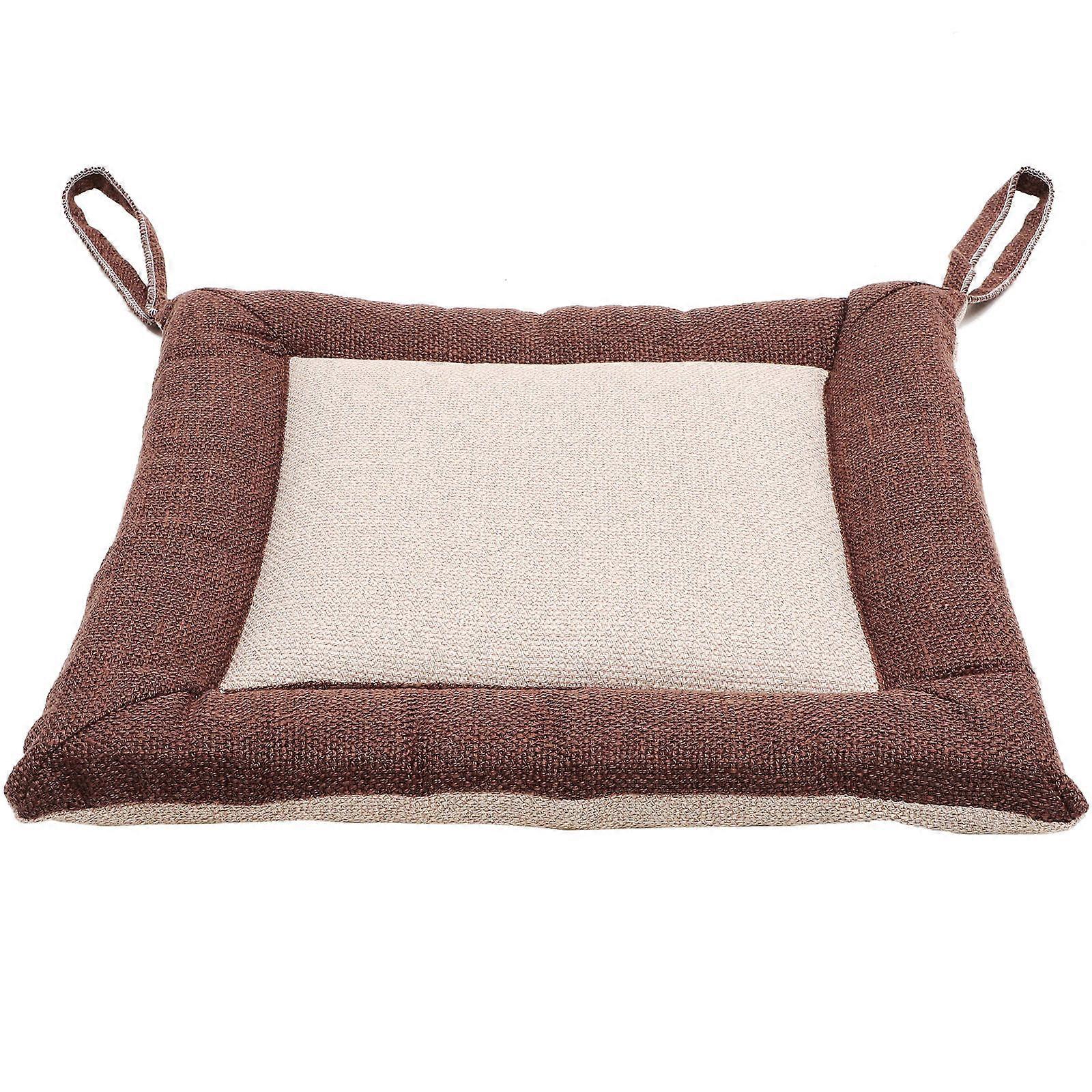 Chair Cushion Comfortable Seat Multi-Functional Indoor Use 40.00X40.00X4.00CM Linen Easy to Clean 1Pack