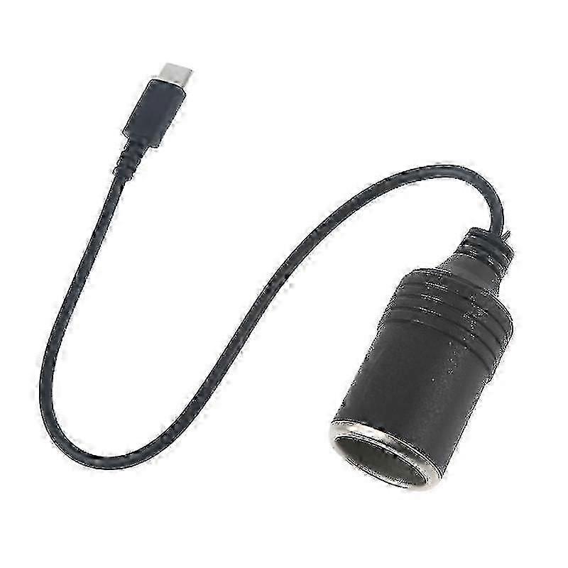 USB C PD naar 12V Auto Sigarettenaansteker Socket Vrouwelijke Stroomkabel Type C Snel opladen