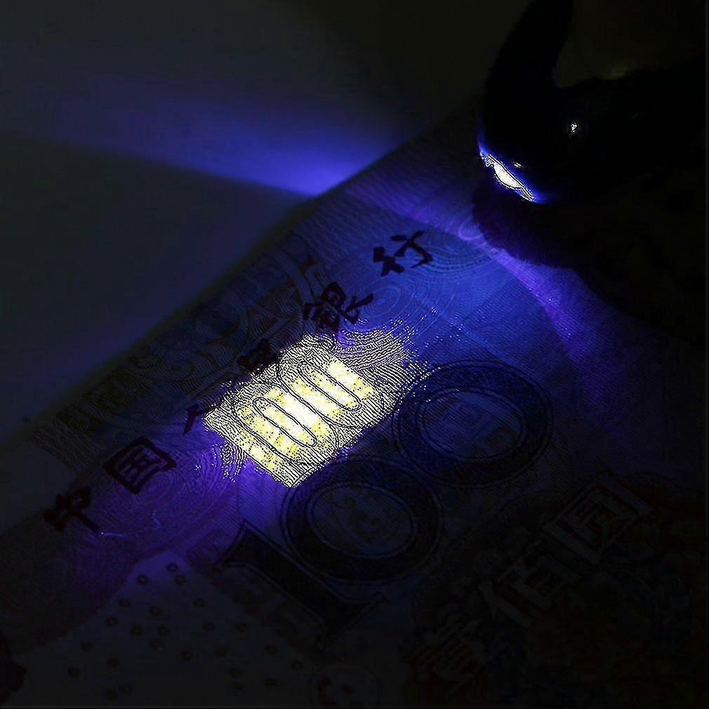 Handheld Portable Uv Led Light Torch Lamp Counterfeit Currency Money Detector