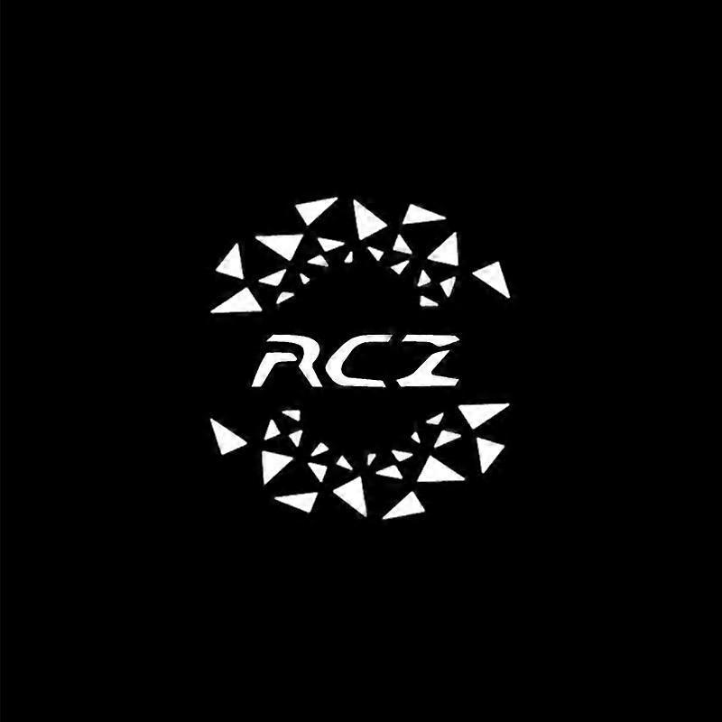 2PCS Car Laser Projector Atmosphere Lamp Door Insert LED Welcome Lights Fit For Peugeot RCZ Badge 2011 2012 2013 2014 Accessories Motor Vehicle Lighti