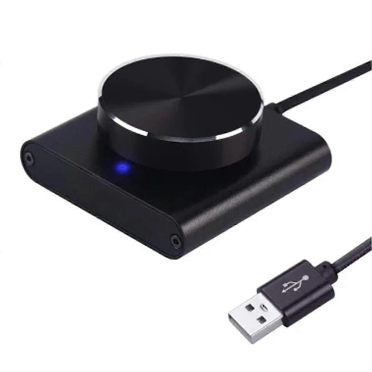 USB Volume Control Lossless PC Speaker Volume Knob Adjuster Digital Control with One Key Mute