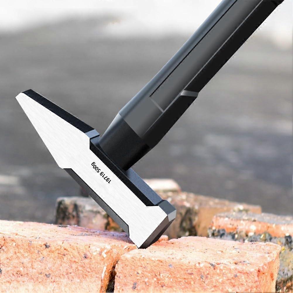 Duckbill Hammer Carbon Steel Flat Head Geological Surveying Brick Hammer Geological Exploration Pointed Tip Hammer (200g)