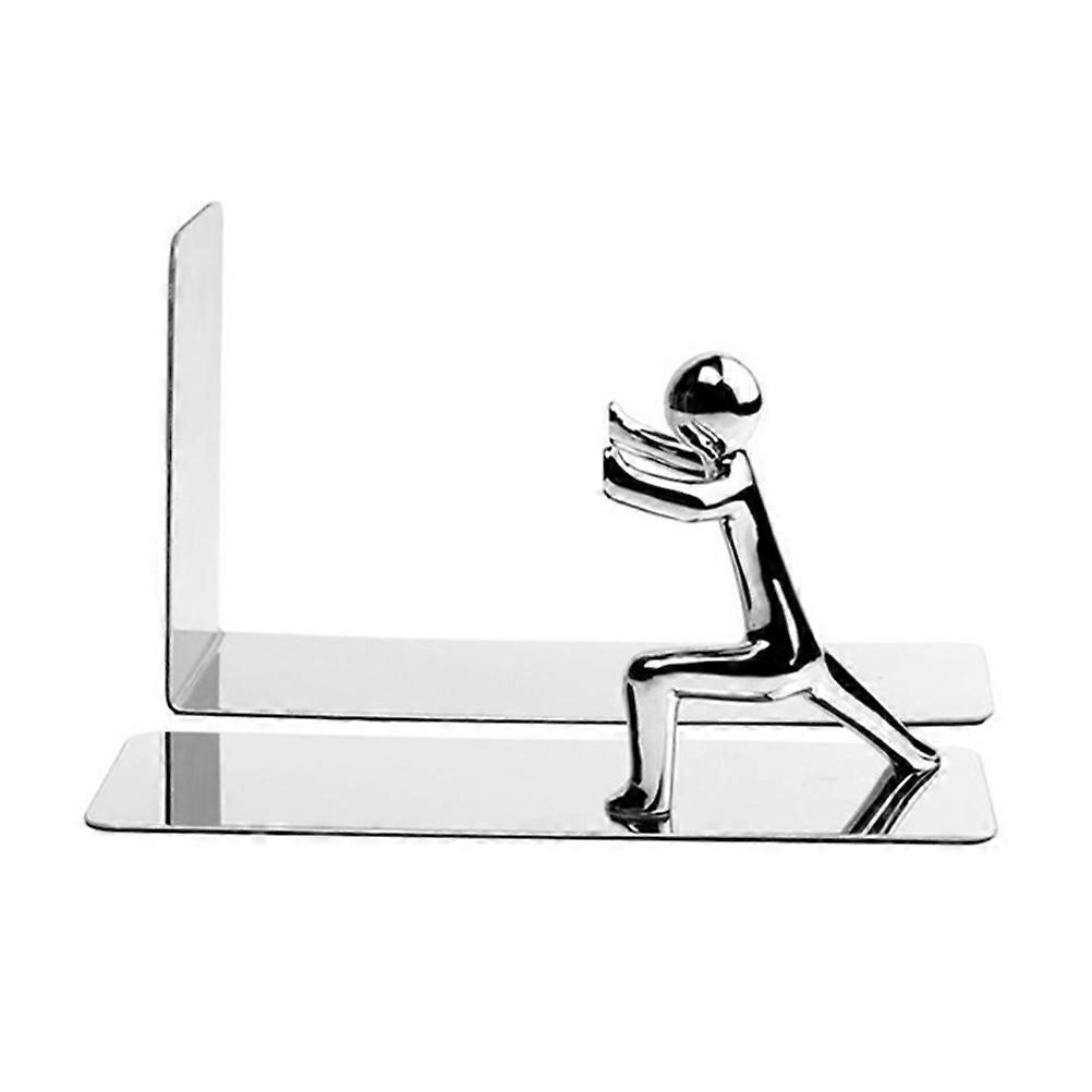 House Bookends Sturdy Bookends Rectangular Shape Simple Style Home Decoration Books Files Magazines Living .3×4.5×2.8in 1 Pair