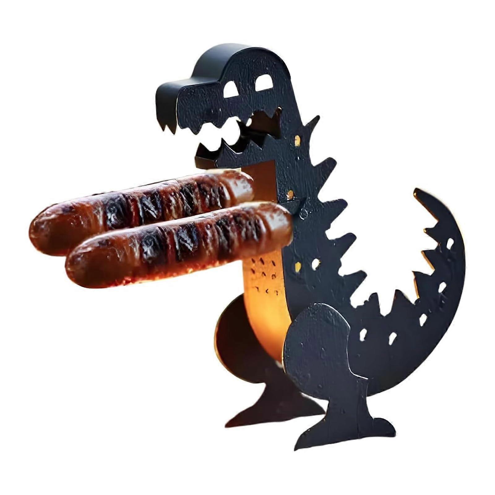 Stable camping cookware, dinosaur design, grilling tools ensure safe handling and even heat distribution, dinosaur grill rack.