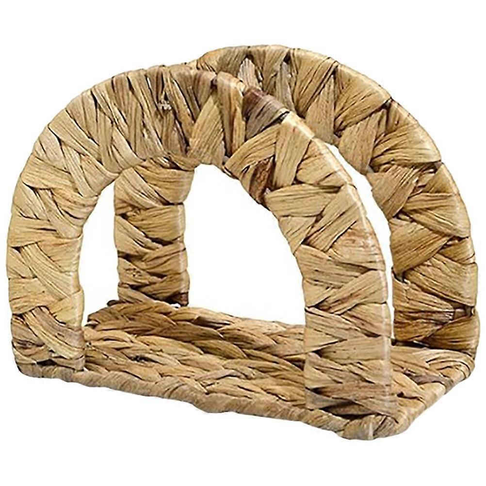 Rattan Napkin Holder for Home Light Brown with Smooth Edges and Stable Structure 4.7 x 3.1 x 5.9 inches