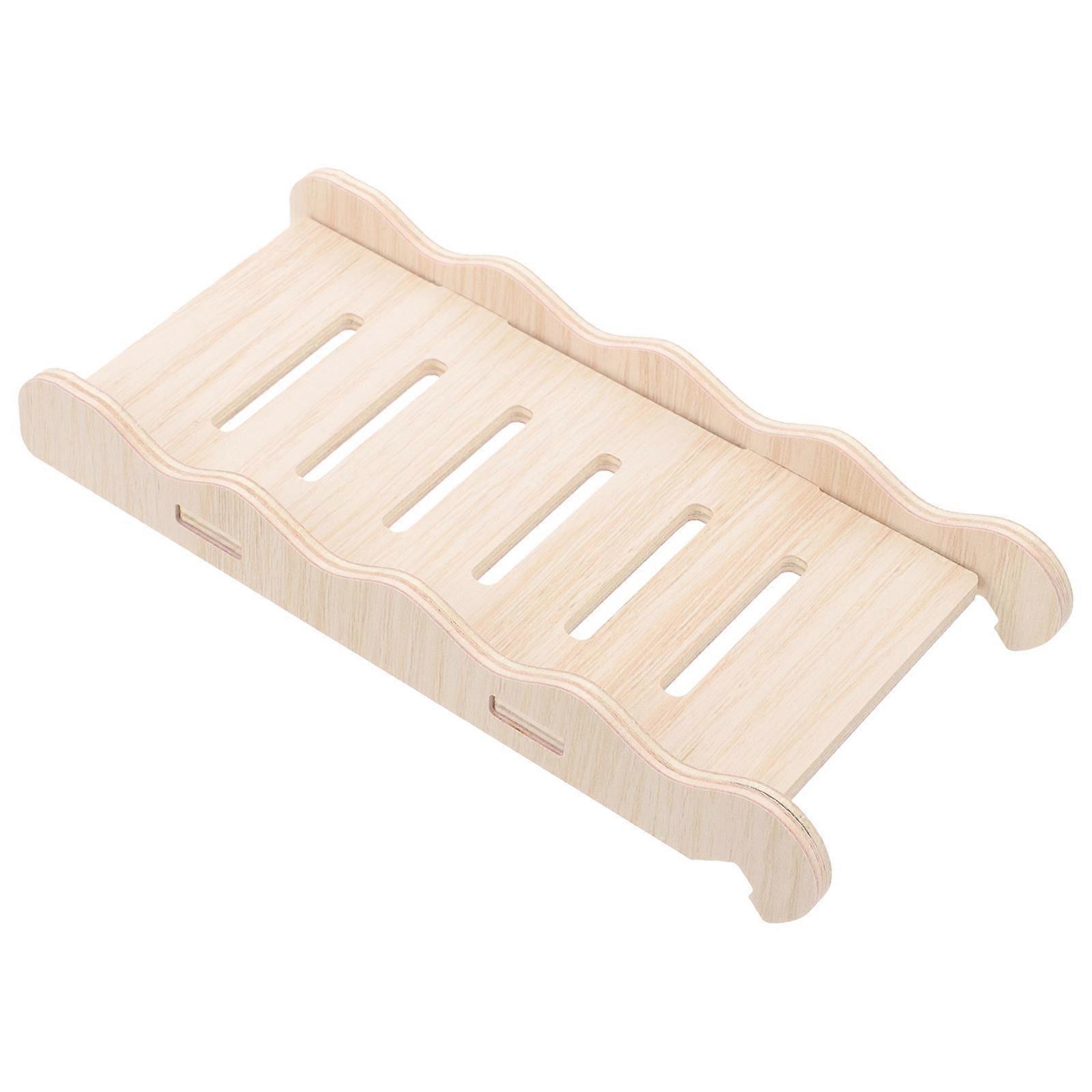 Wooden Hamster Climbing Ladder Bridge for Pet Cages – Durable, Safe & Easy to Clean Playground Platform for Hamsters and Chinchillas