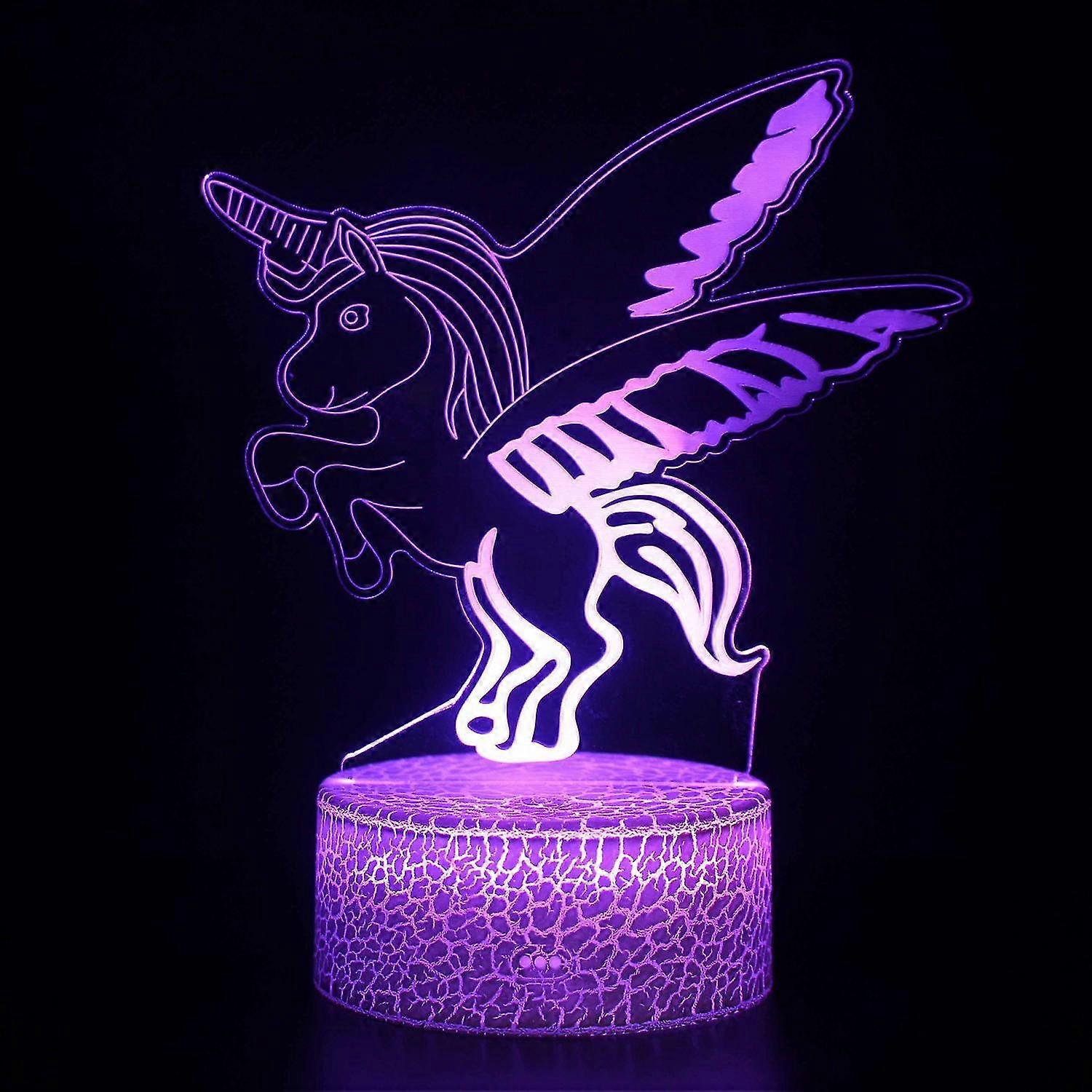3D Touch Light Night 7 couleurs télécommande Licorne #1157 2025
