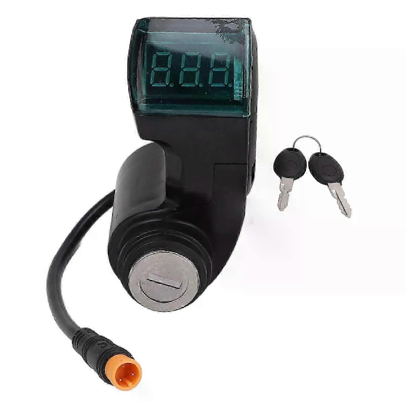 Electric Scooter Handle Switch Lock Scooter Handlebar Switch Lock Waterproof 2 Keys Safety for Perfect Fitment for M5 Scooters