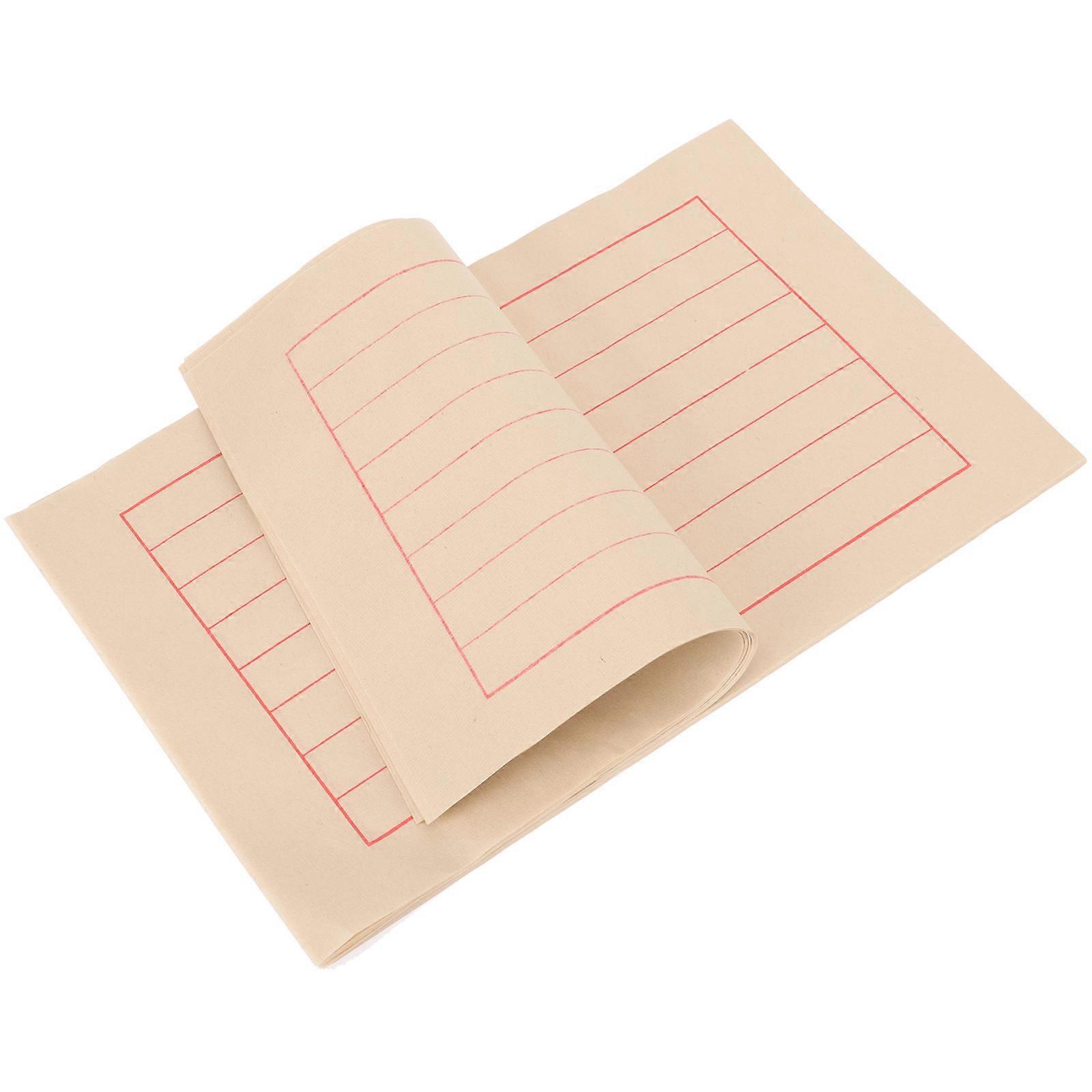 Paper For Chinese Calligraphy Practice Watercolor Painting Ink Use Red- Antique Color 50 Sheets