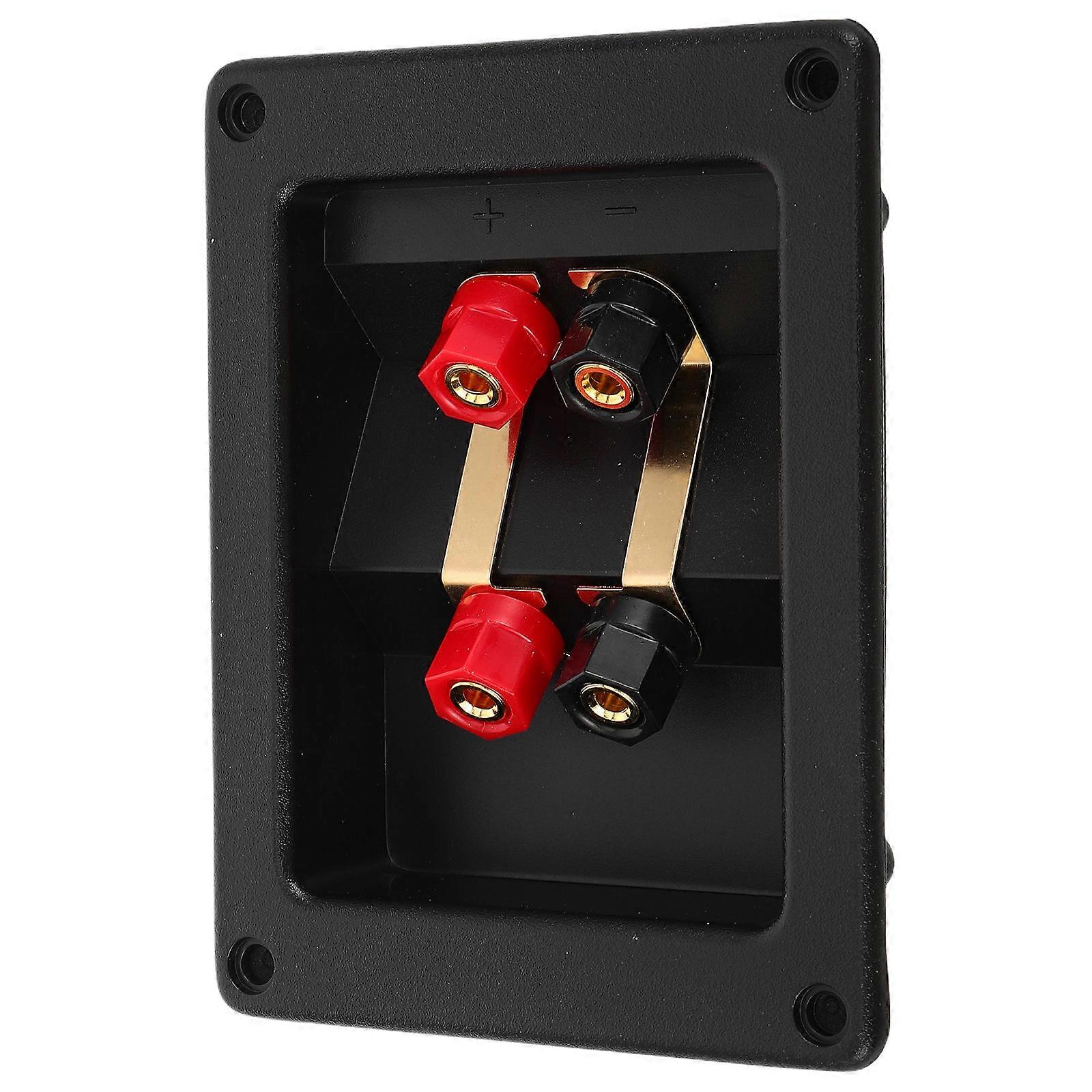 Subwoofer Box Terminal Speaker System Accessories Crossover Design Precise Distribution For Professionals Abs Material 1Pack