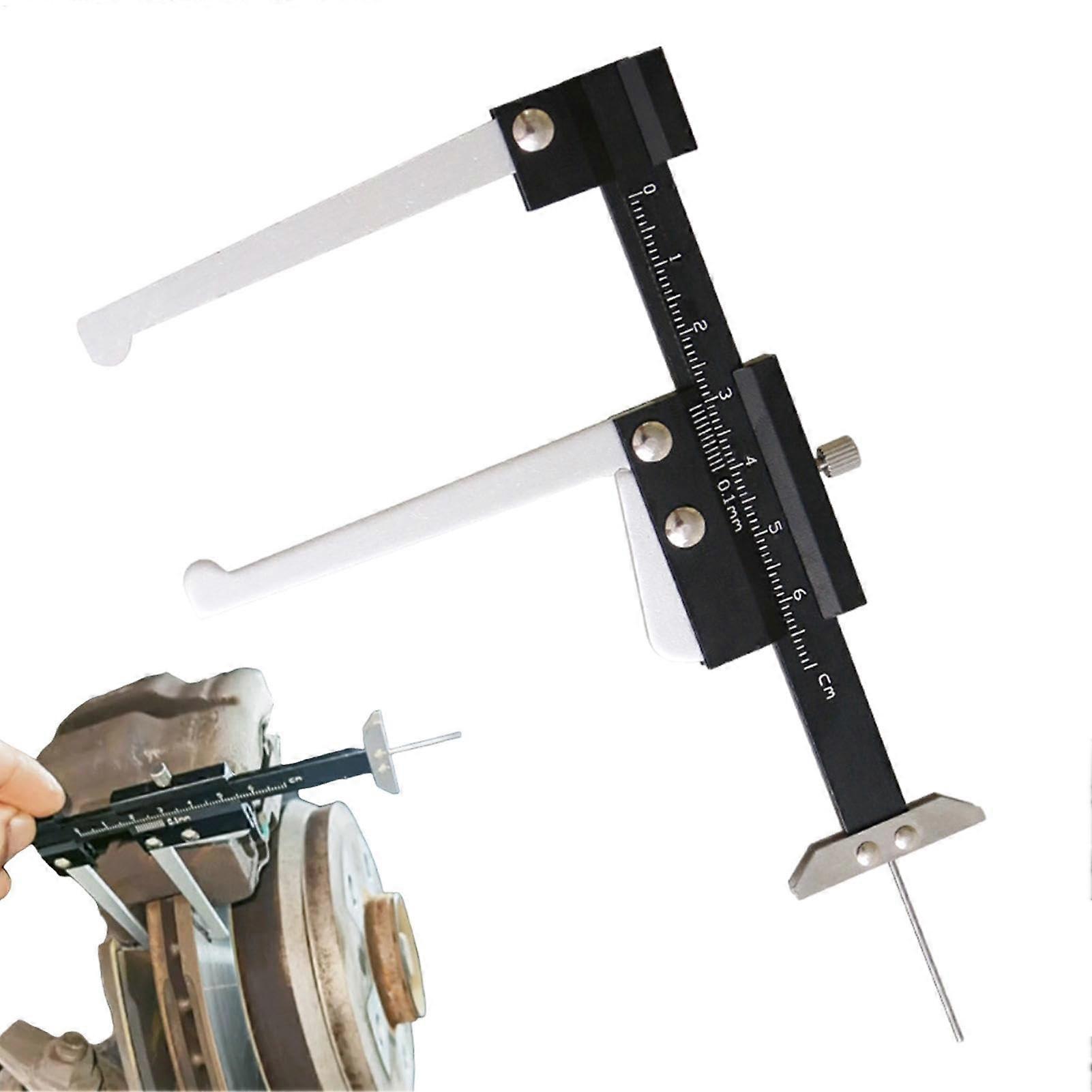 Micrometer for disc brake, brake disc measuring tool, fast and precise thickness measuring ruler, tire tread depth gauge, depth gauge