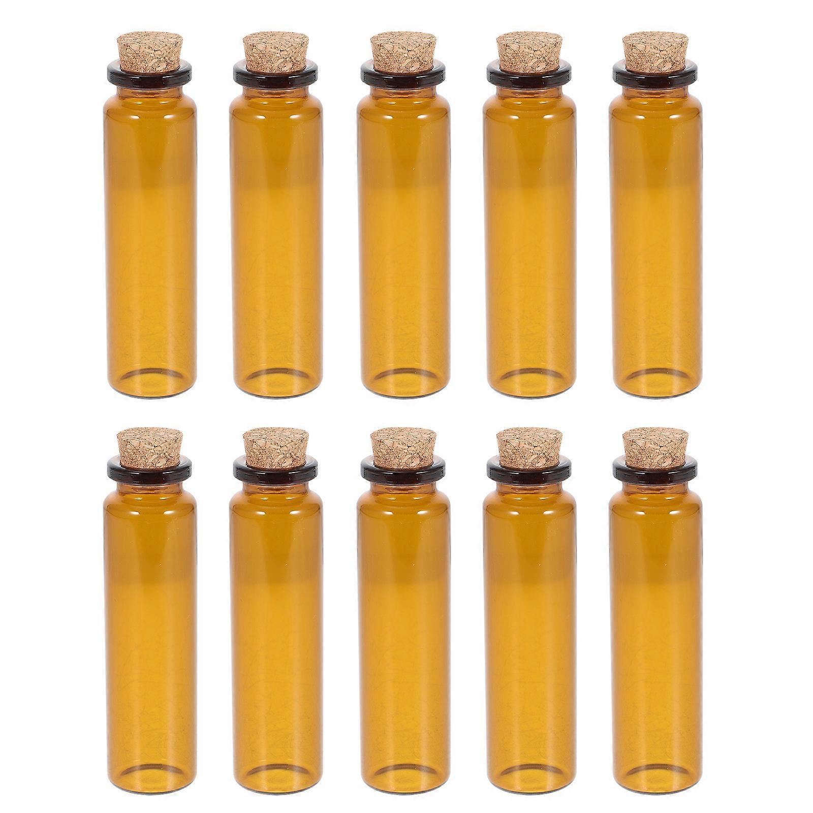 25pcs Coffee Glass Bottles for Storage Use Multi-purpose Powder Containers Small Size