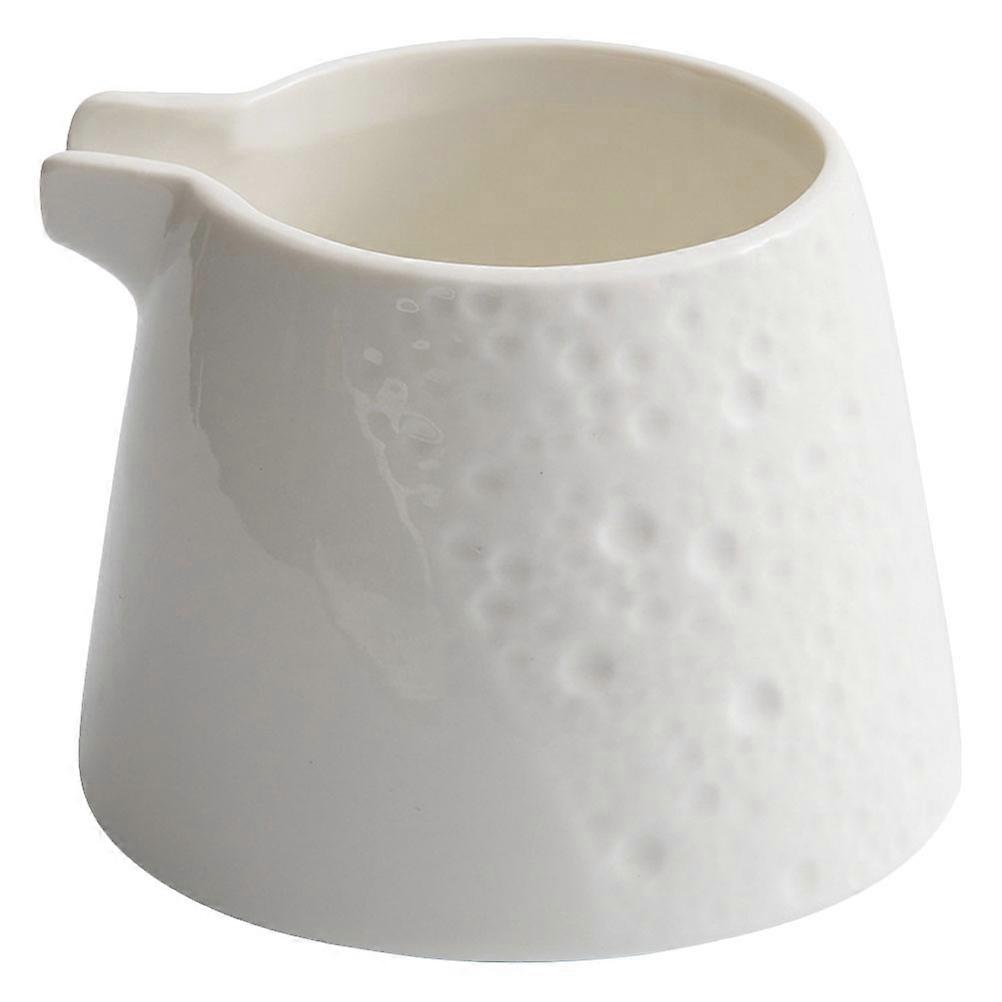 Milk Frothing Pitcher Serving Container For Picnic Using Ceramic Material And Elegant White Color 1Pack