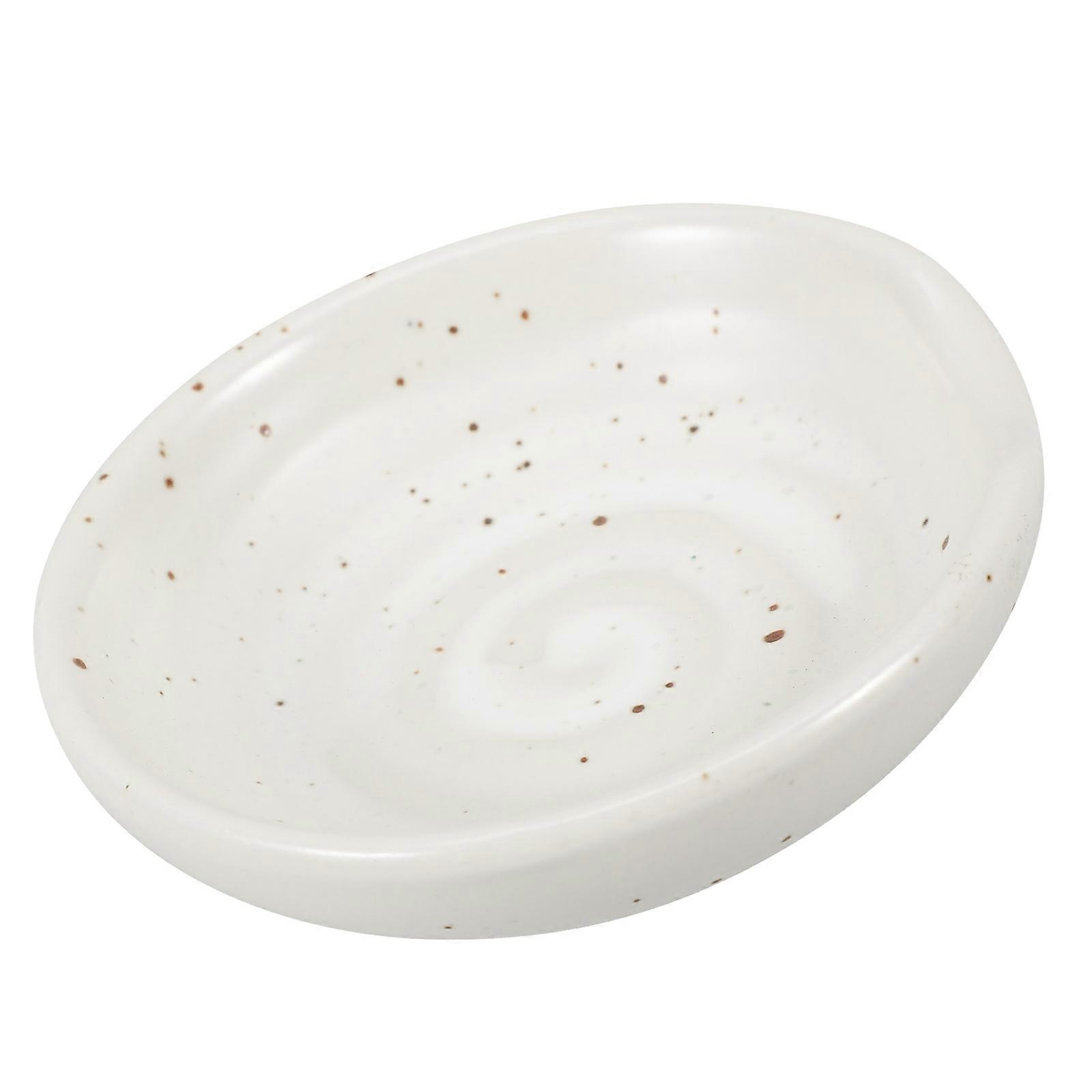 Pasta Spoon Rest Japanese Style Ceramic Dual Use Spoon Rest 8.30X8.30X2.50CM Dining Table Decor 1Set