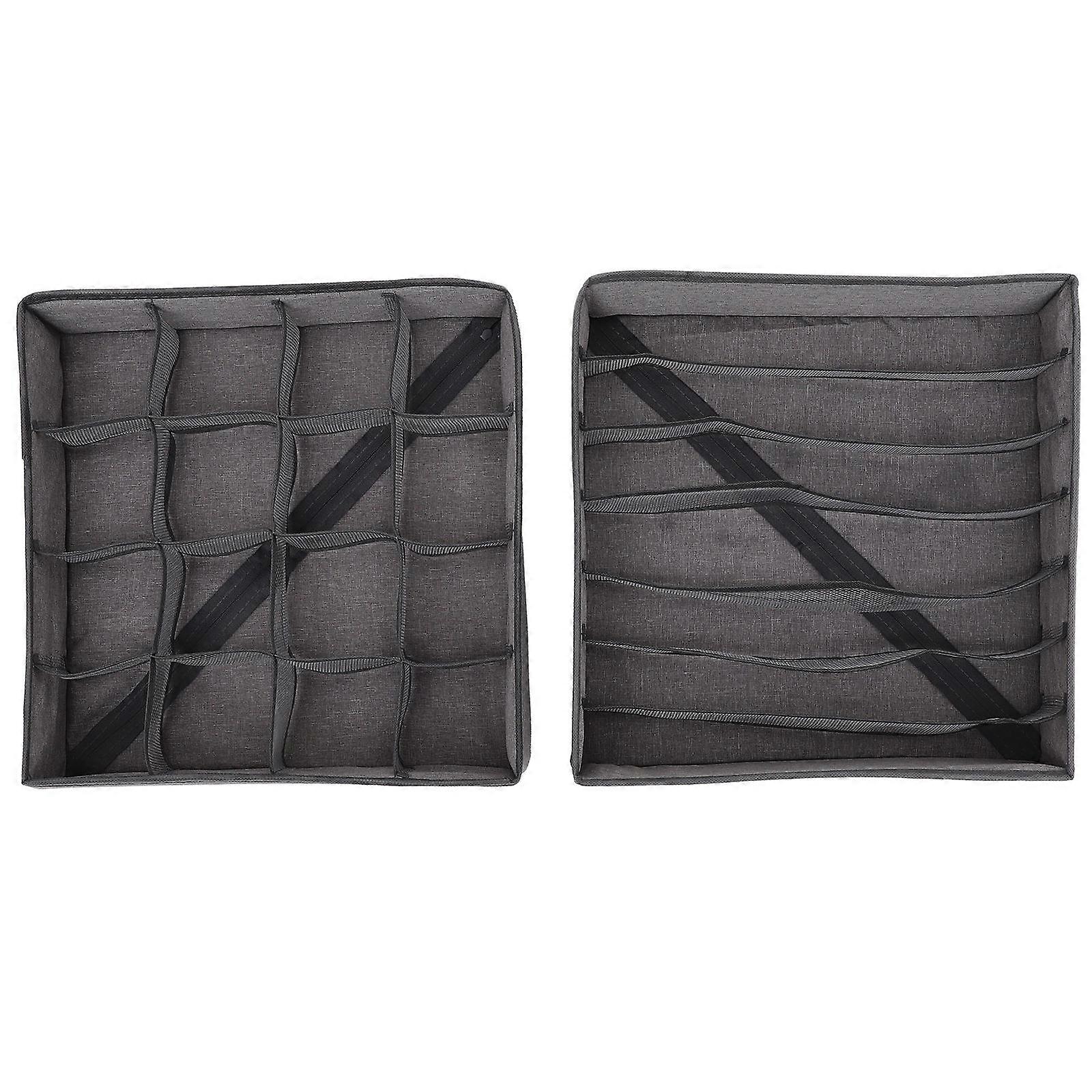 Wardrobe Organizer Underpants Organizing Box Home Organization Friends 32x32x10cm Collapsible 2Pcs