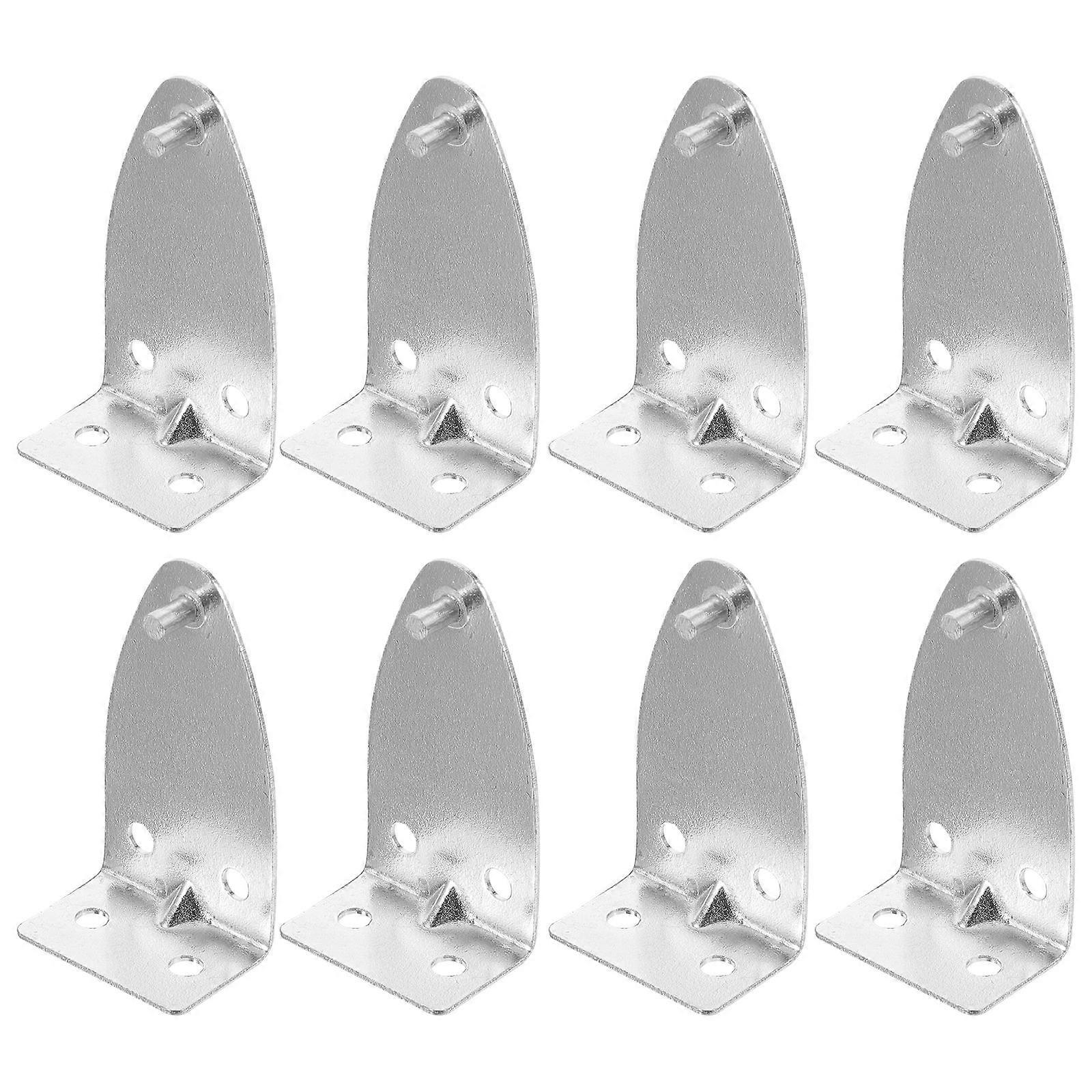 8pcs Metal Blind Hold Down Brackets & Cord Retainer Clips for Vertical Roller Curtains – Replacement Window Blind Accessories for Bedroom, Living