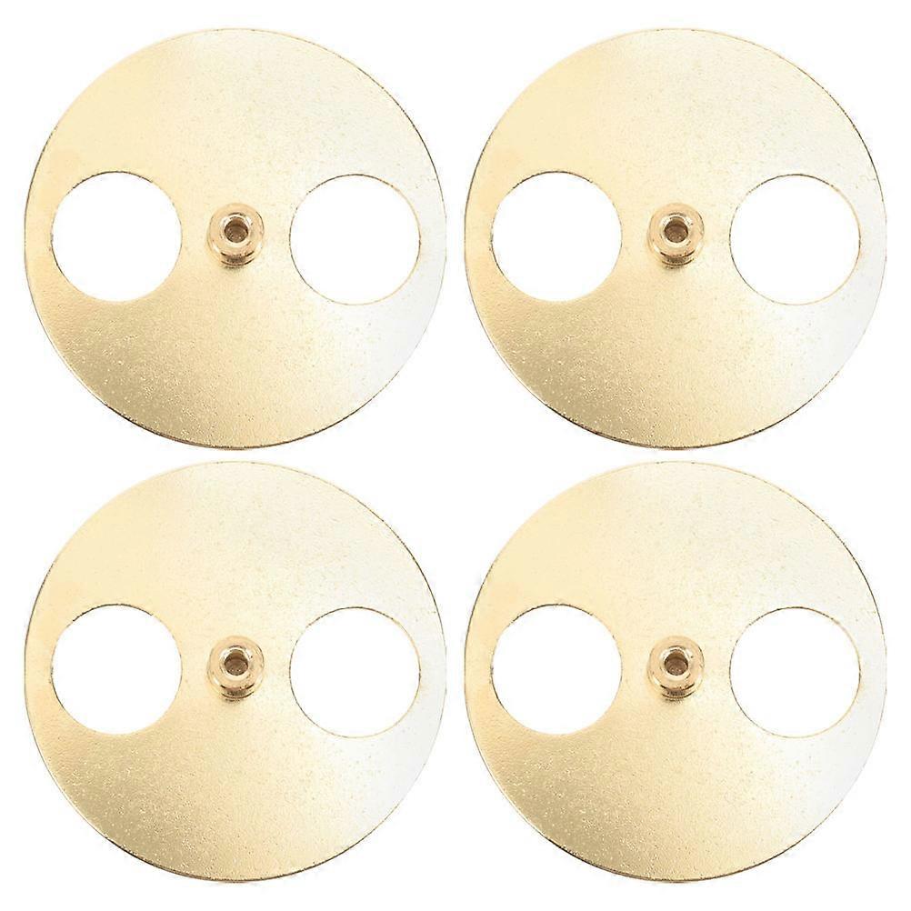 4pcs Metal Music Box Winder Disk Replacement for DIY Handmade Keepsake Gifts – Gold Mirror Finish – Ideal for Home and Office Décor