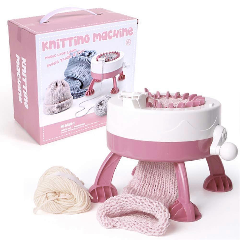 Knitting Machine with 22 Needles Rotating Loom for Adults and Kids Sweaters Hats Scarves
