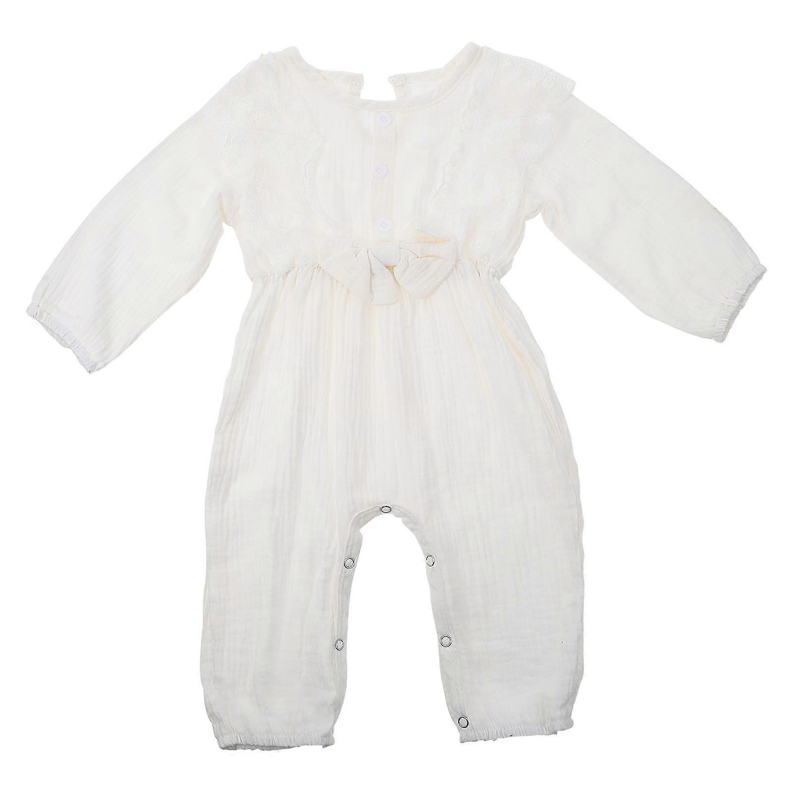 White Summer Clothing For Girls Breathable Jumpsuit 1Set
