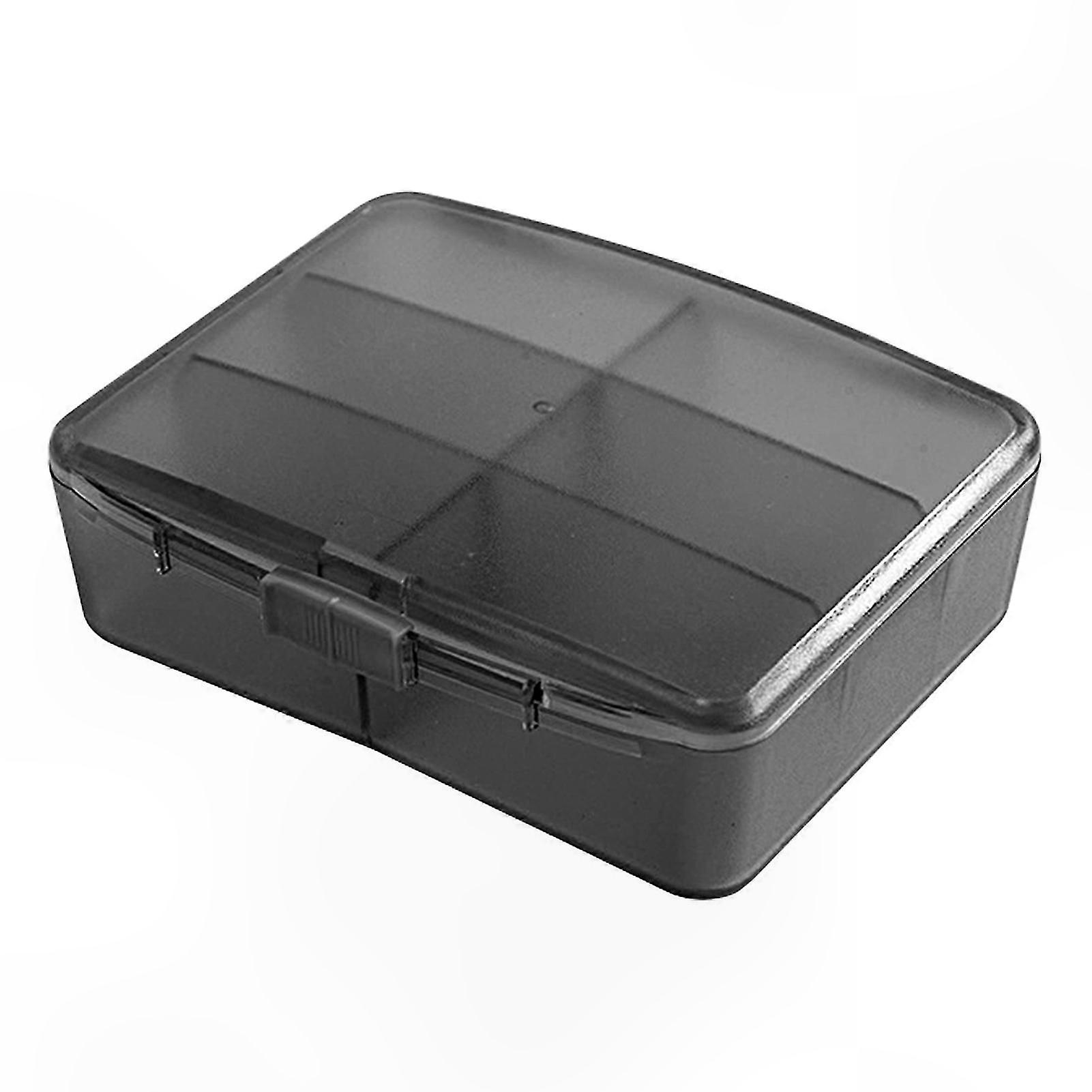 Large Capacity Detachable Pill Organizer with 6 Compartments for Home and Travel Use