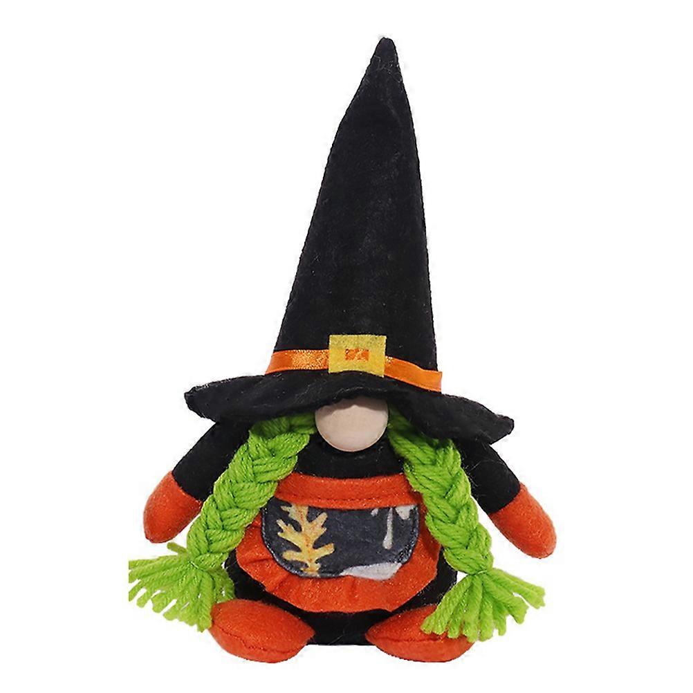 Decorative Halloween Gnome Plush Ornament For Home Festive Atmosphere In Colorful Design With Doll Shape 1Pcs
