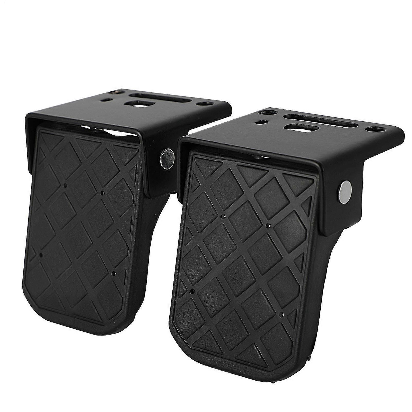 PEG Motor Feet - Adjustable Stackable Non-Slip Pedals with Front Rear Footrests, Universal Fit, Absorbent Rungs