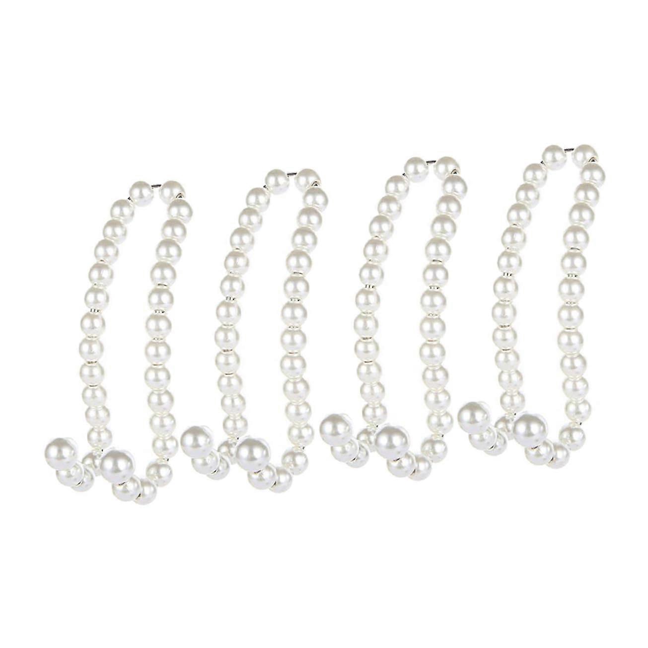 2 Pairs Car Seat Hooks with Beaded Design Practical Storage for Shopping Bags School Bags and More Durable Sturdy Hooks for a Clean Car