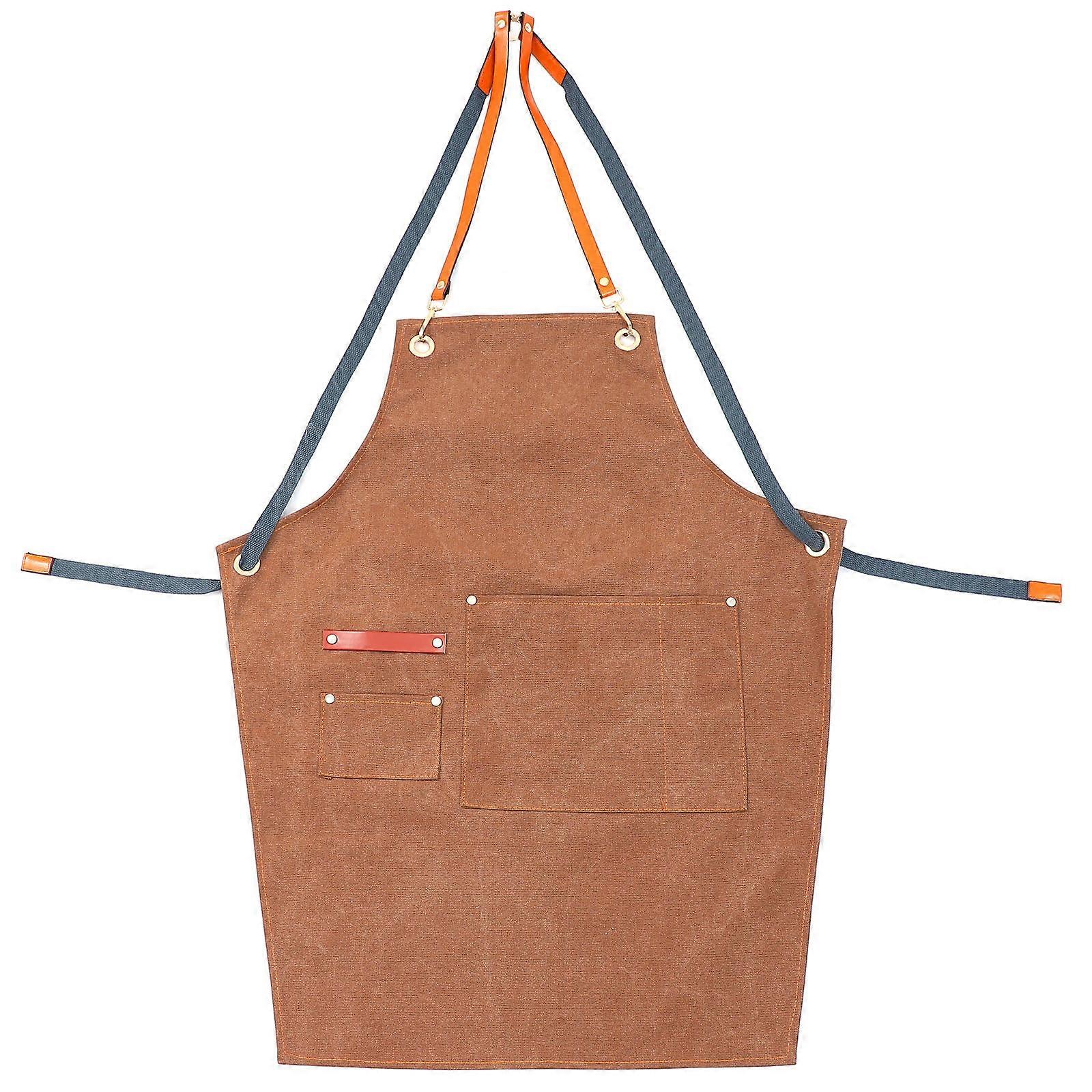 Practical Denim Apron For Hair Stylist Café Cooking Protective 1Pcs